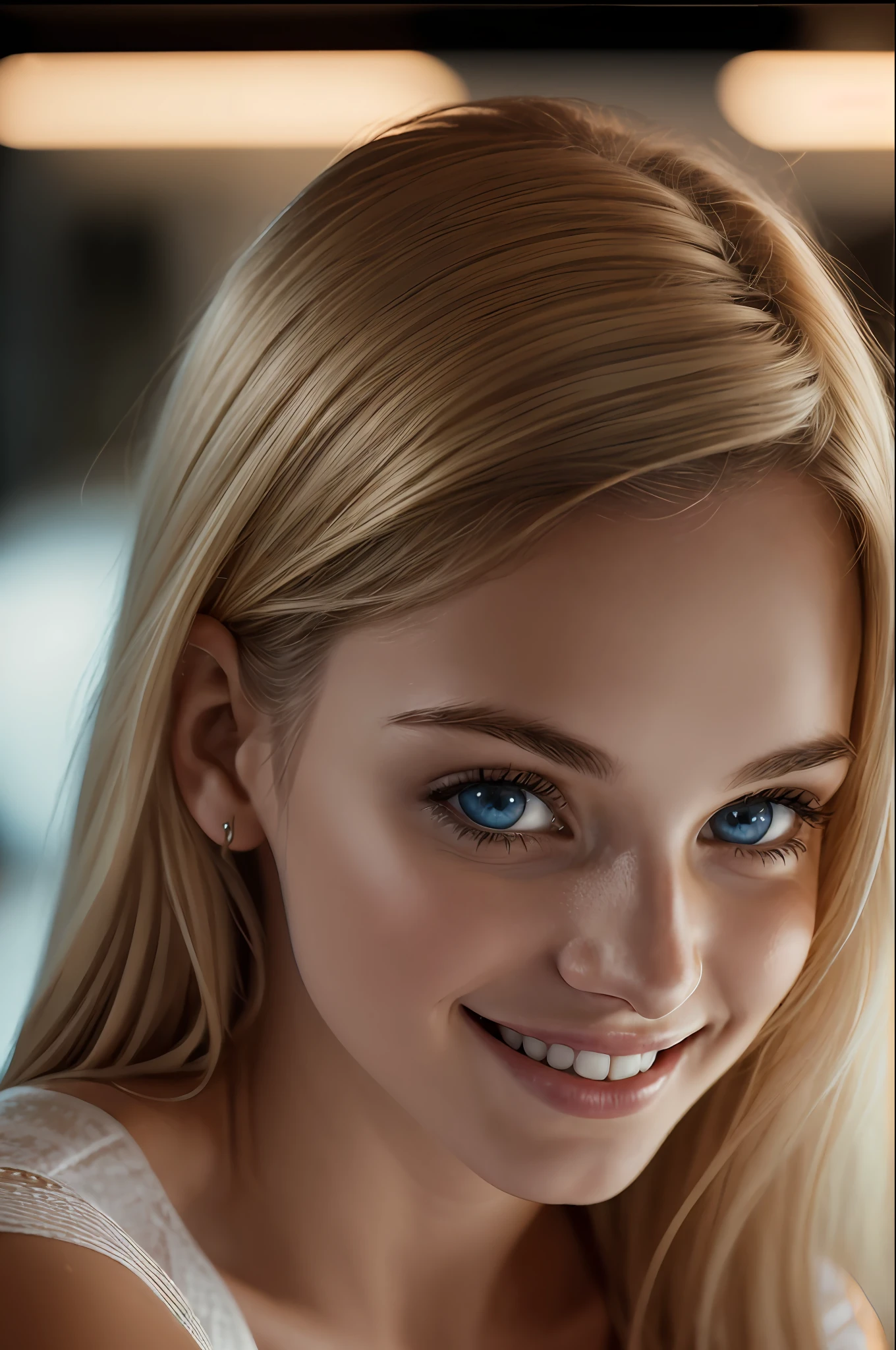 /imagine prompt: 150


cute beautiful blonde wearing a tight white evening dress (sitting inside a modern restaurant at night), very detailed, 21 years old, innocent face, natural wave hair, blue eyes, high-res, masterpiece, best quality, intricate details, highly detailed, sharp focus, detailed skin, realistic skin texture, texture, detailed eyes, professional, 4k, charmer smile, shot on Canon, 85mm,shallow depth of field, Kodak vision color, perfect fit body, extremely detailed, photo_\(ultra\), photorealistic, realistic, post-processing, max detail, roughness, real life, ultra realistic, photorealism, photography, 8k uhd, photography (film grain) medium shot to close up shot happy smiling atmospheric dark lighting --auto --s2