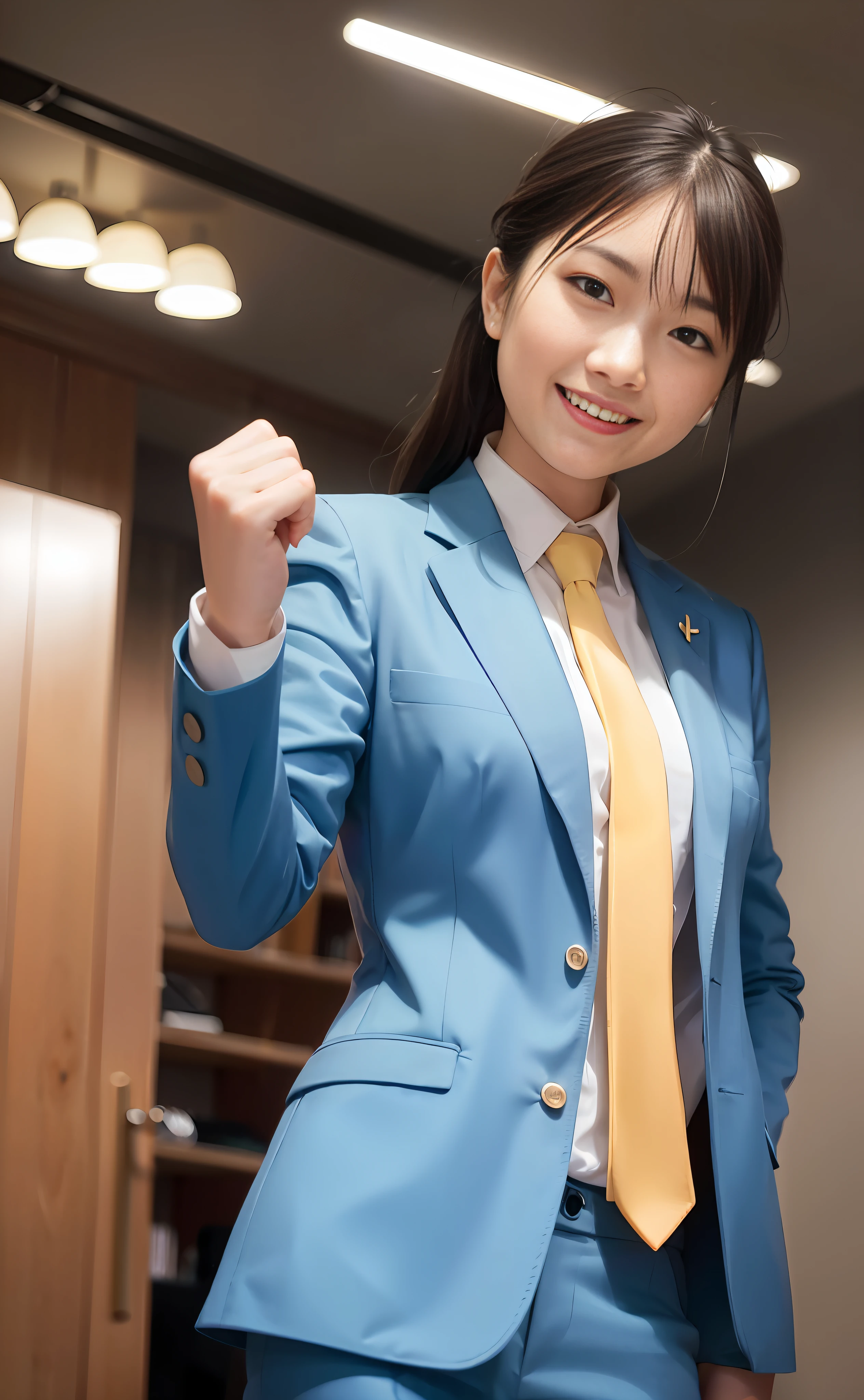Button the suit