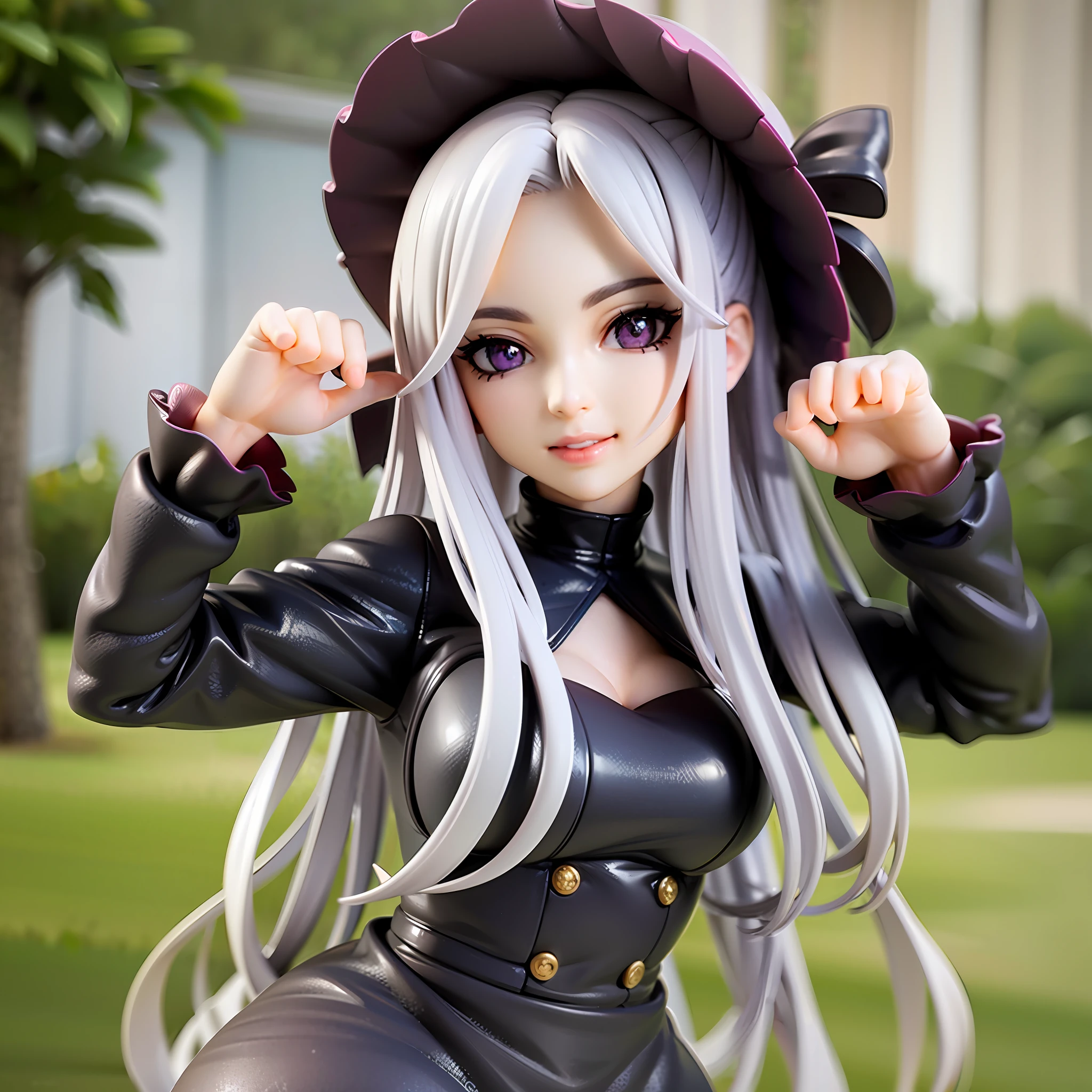 Brown Hair, Sportswear, Brown Eyes, High Ponytail,1girl, on grass, sunlight,beautiful eye,full body, chibi, [realistic], [3d], smile, closed mouth,(8k, RAW photo, best quality, masterpiece:1.2), ultra high res, (((realistic, photo-realistic))), professional lighting, detailed lighting, professional photography, fisheye, dynamic angle, high quality, high res, extremely detailed, bloom,depth of field, sketch, sharp focus, soft lighting, good composition, god light highlight, detailed, (((photorealistic details))), detailed skin, to8contrast style