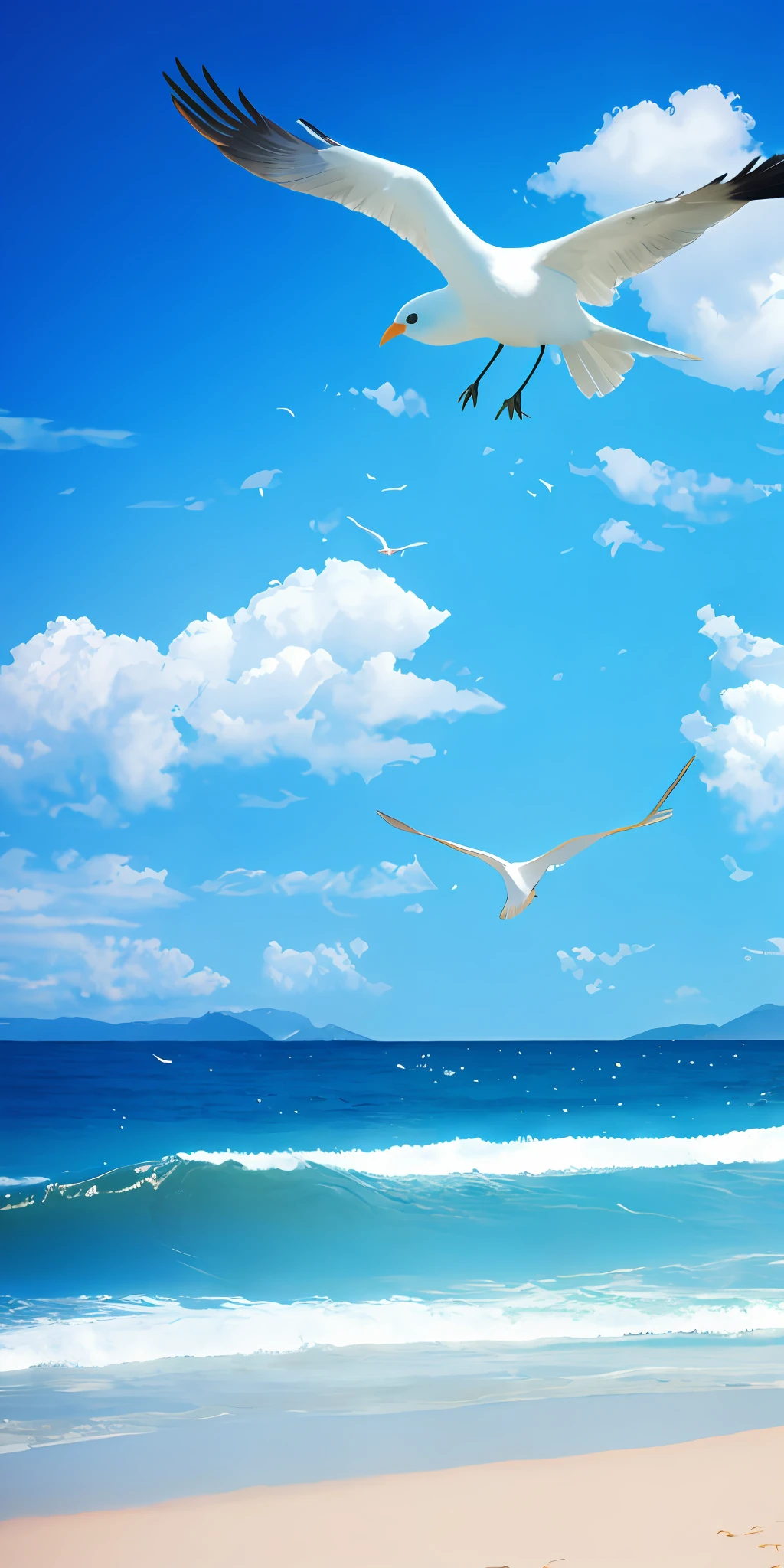 sky sea bird