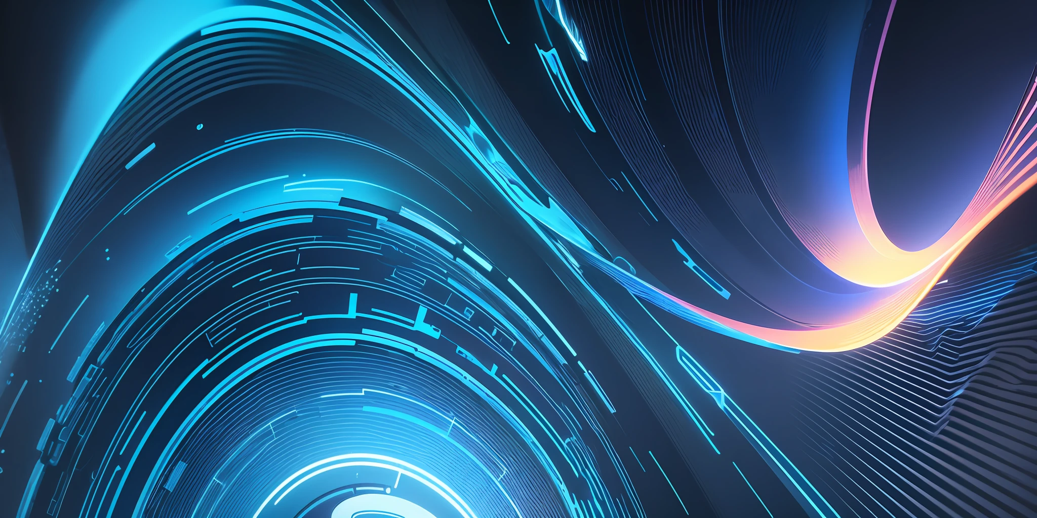 Holographic projection, background image, fluid, streamline, irregular, soft, technological, particle, mysterious, cool, blue, 8k, HD, high quality, masterpiece --auto --s2
