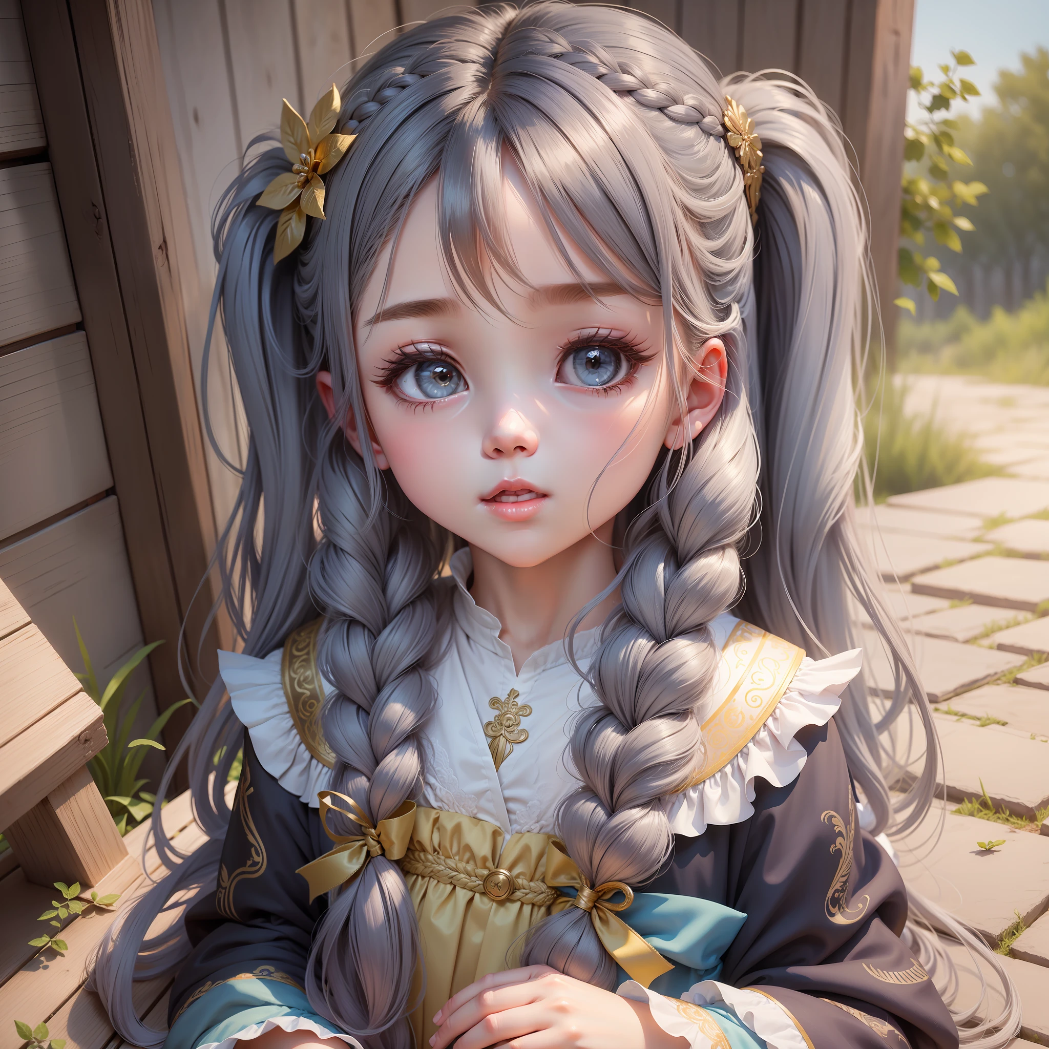 Wind Angel, cute and beautiful baby girl long hairstyles with weave