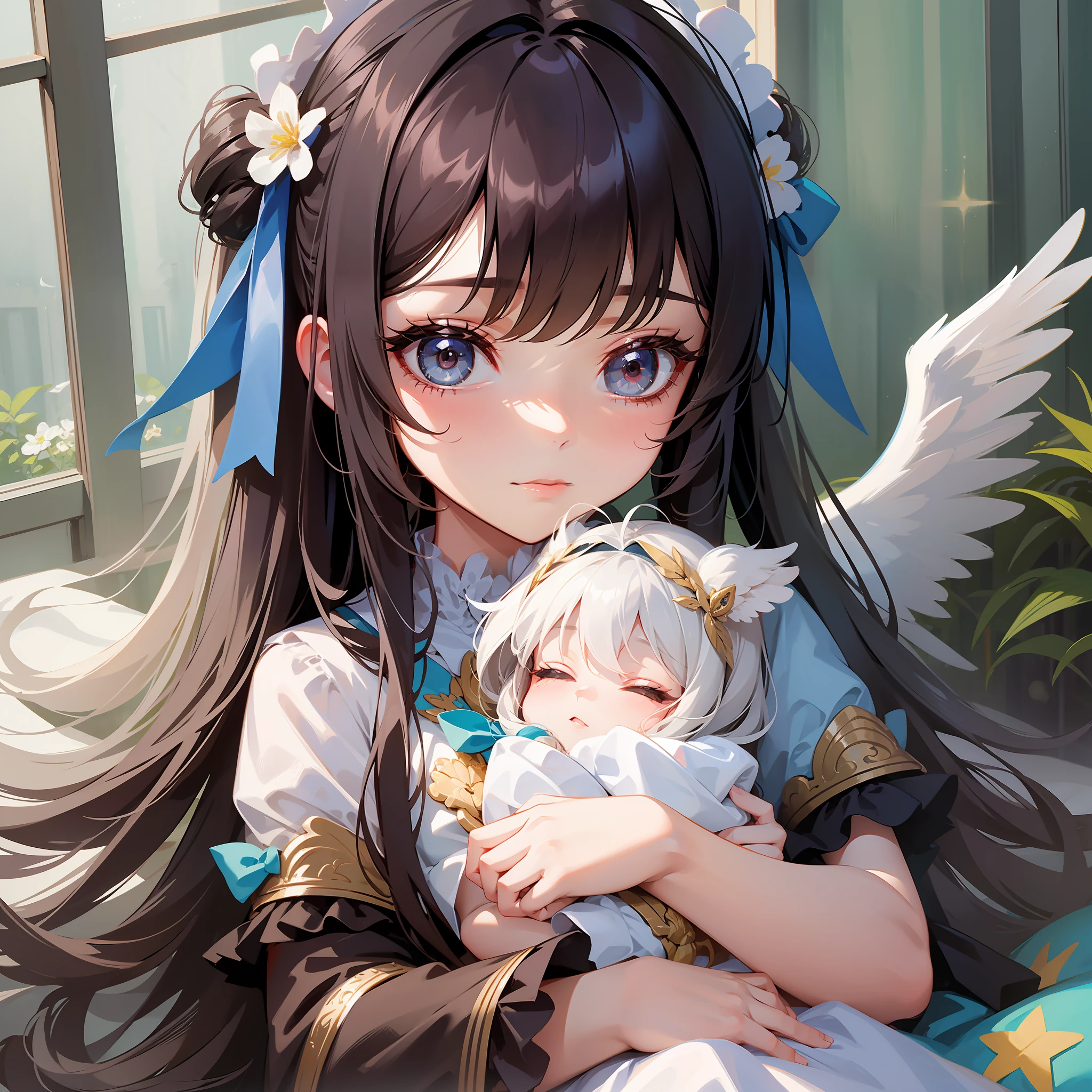 Baby girl long hairstyles with weave a little Angel cute and beautiful girl