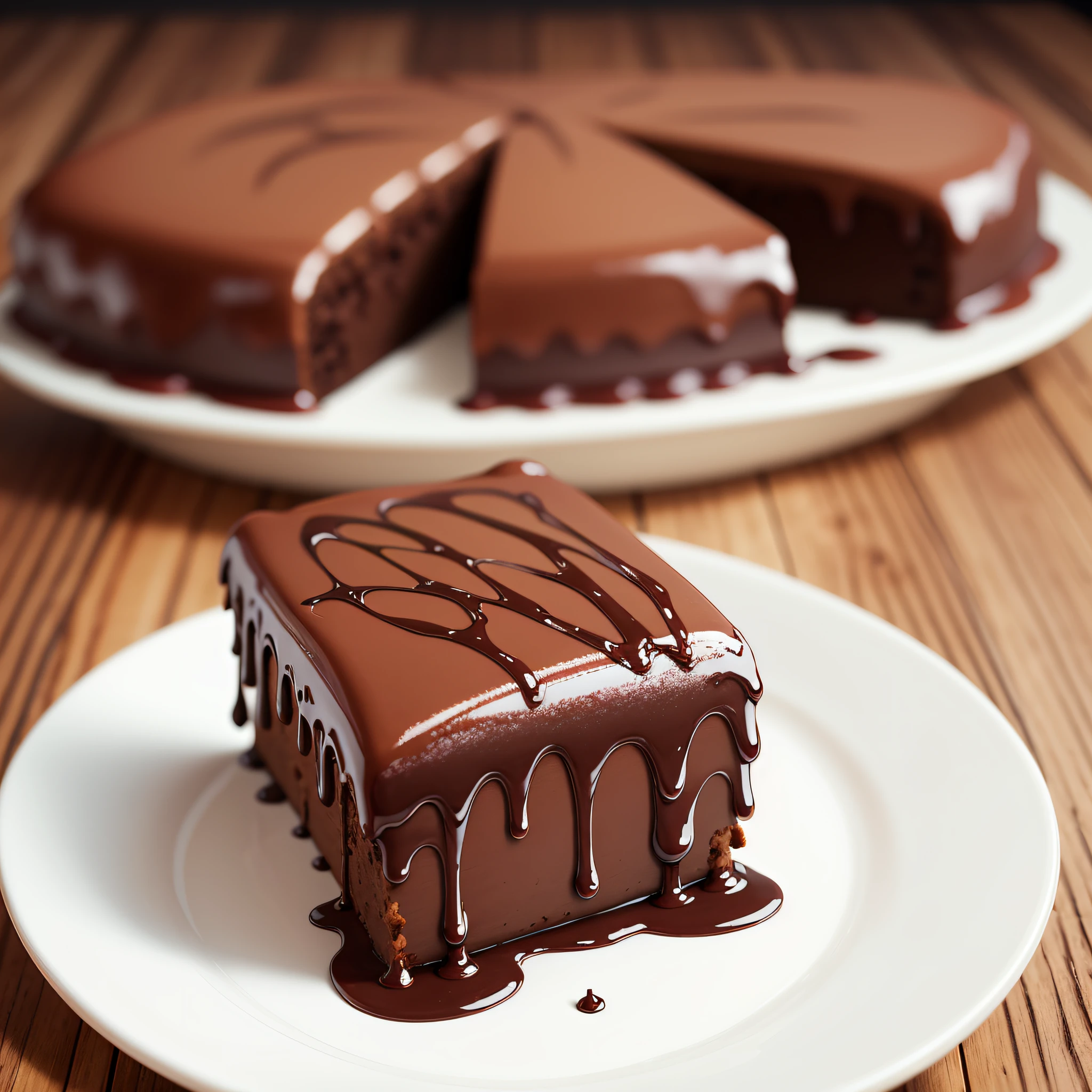 Top quality, chocolate melting design, cake --auto --s2