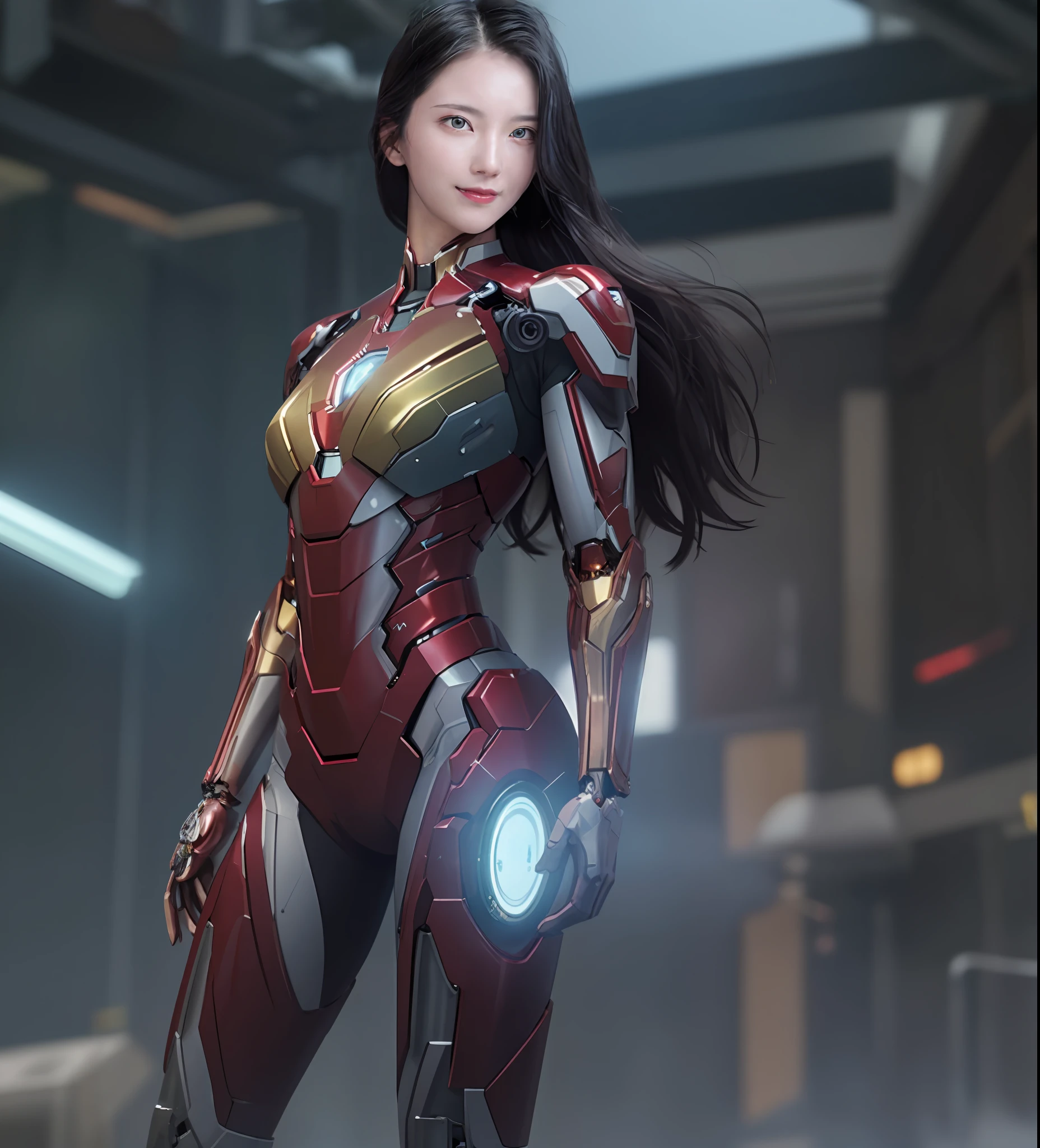 RAW, Masterpiece, Super Fine Photo, Best Quality, Ultra High Resolution, Photorealistic Photorealism, Sunlight, Full Body Portrait, Amazing Beauty, Dynamic Pose, (seen from the side), Chest Transparent, Thigh Transparent, She Wears Futuristic Iron Man Mech, Red and Gold Color Scheme, Detailed Face, Detailed Complex Busy Background, Messy, Gorgeous, Milky White, Highly Detailed Skin, Realistic Skin Details, Visible Pores, Sharp Focus, Volumetric Fog, 8K UHD, DSLR Camera, High Quality, Film grain, fair skin, photorealism, lomography, sprawling metropolis in futuristic dystopia, seen from below, translucent