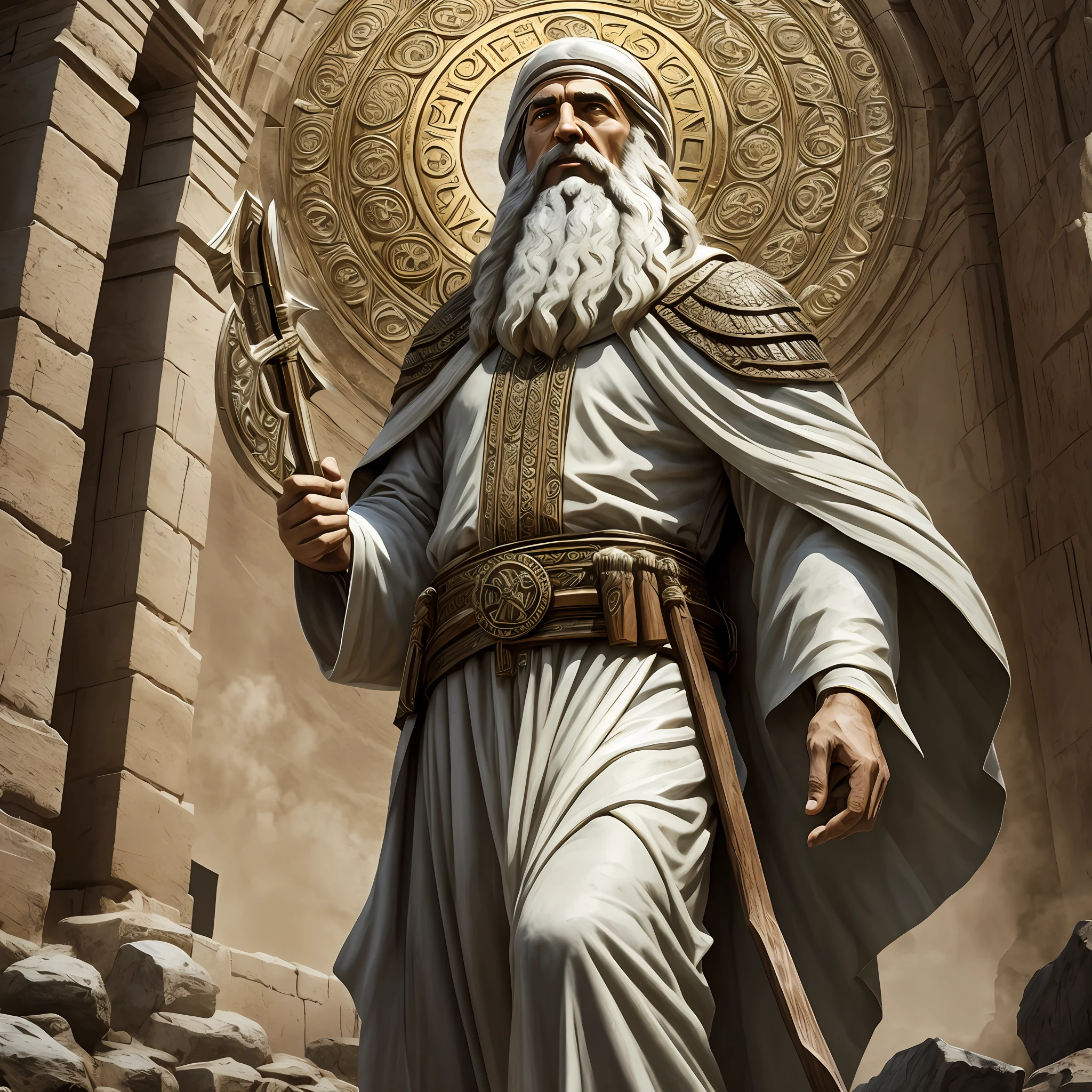 Prophet Ezekiel, biblical character, best quality, sfw, ultra detailed, 4k --auto --s2