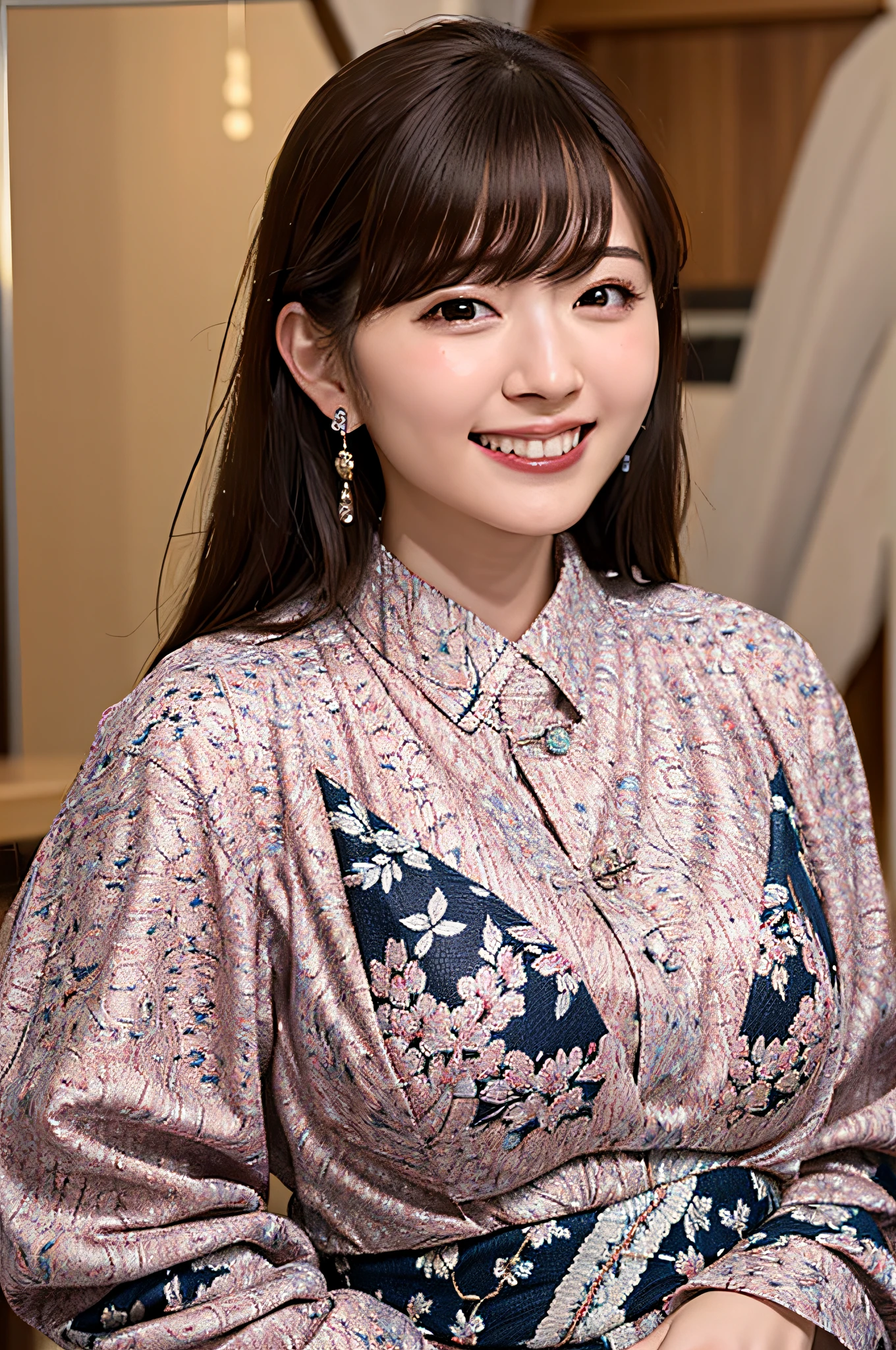 Top quality, masterpiece, ultra high resolution, (photorealistic: 1.4), highly detailed, professional lighting smile, Japan person, smile