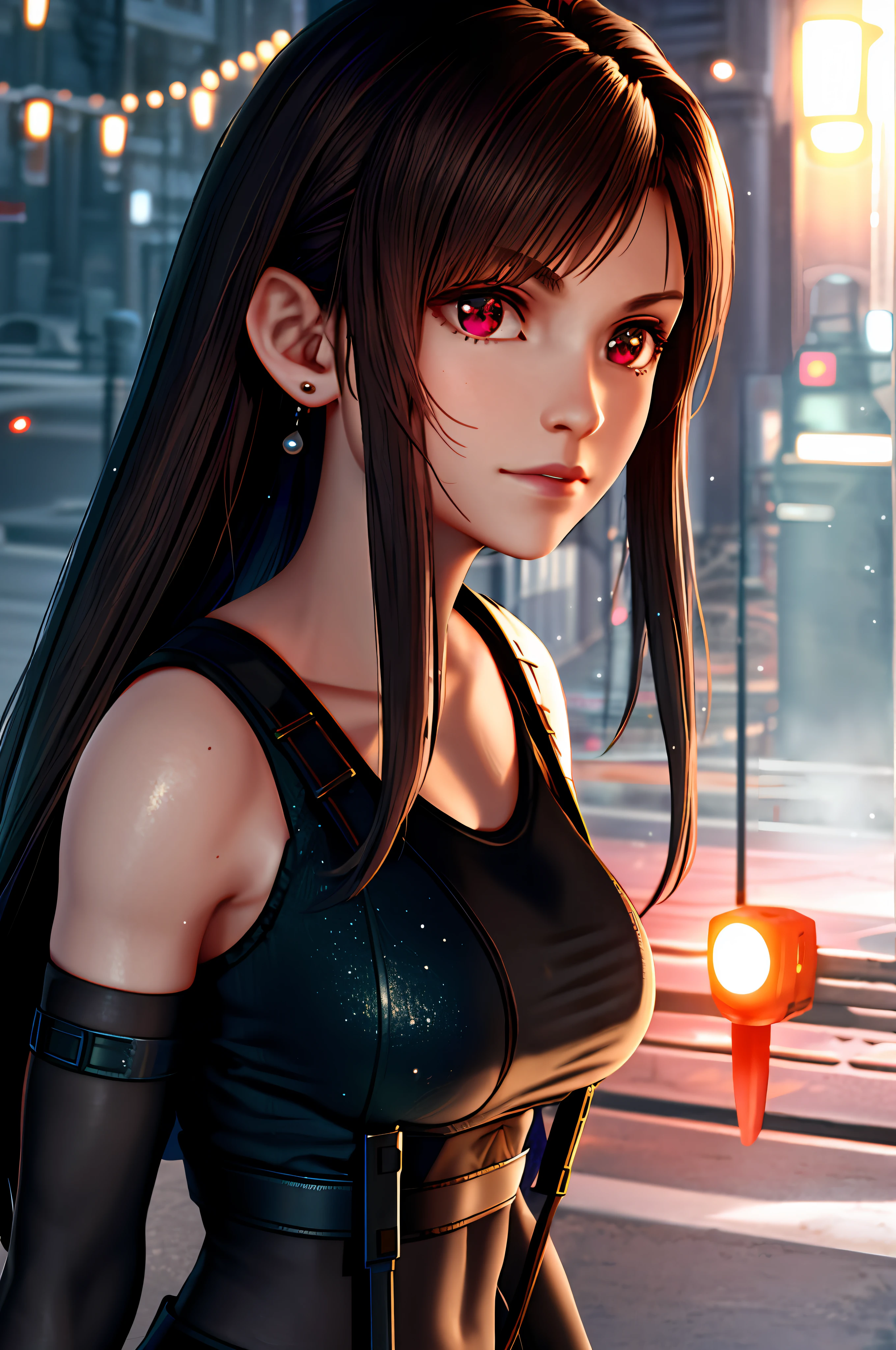 masterpiece, high quality, 3d, 8k cg, intricate details, detailed background, sacred. ornaments, byDylanKowalski, ((1girl)), upper body, muscular, skindentation, looking to the side, short hair, prosthesis, mechanical arms, synthetic skin, porcelain, pearl, holographic, titanium, diamond, ruby, sapphire, gemstones, clockwork, grunge, worn edges, armor,