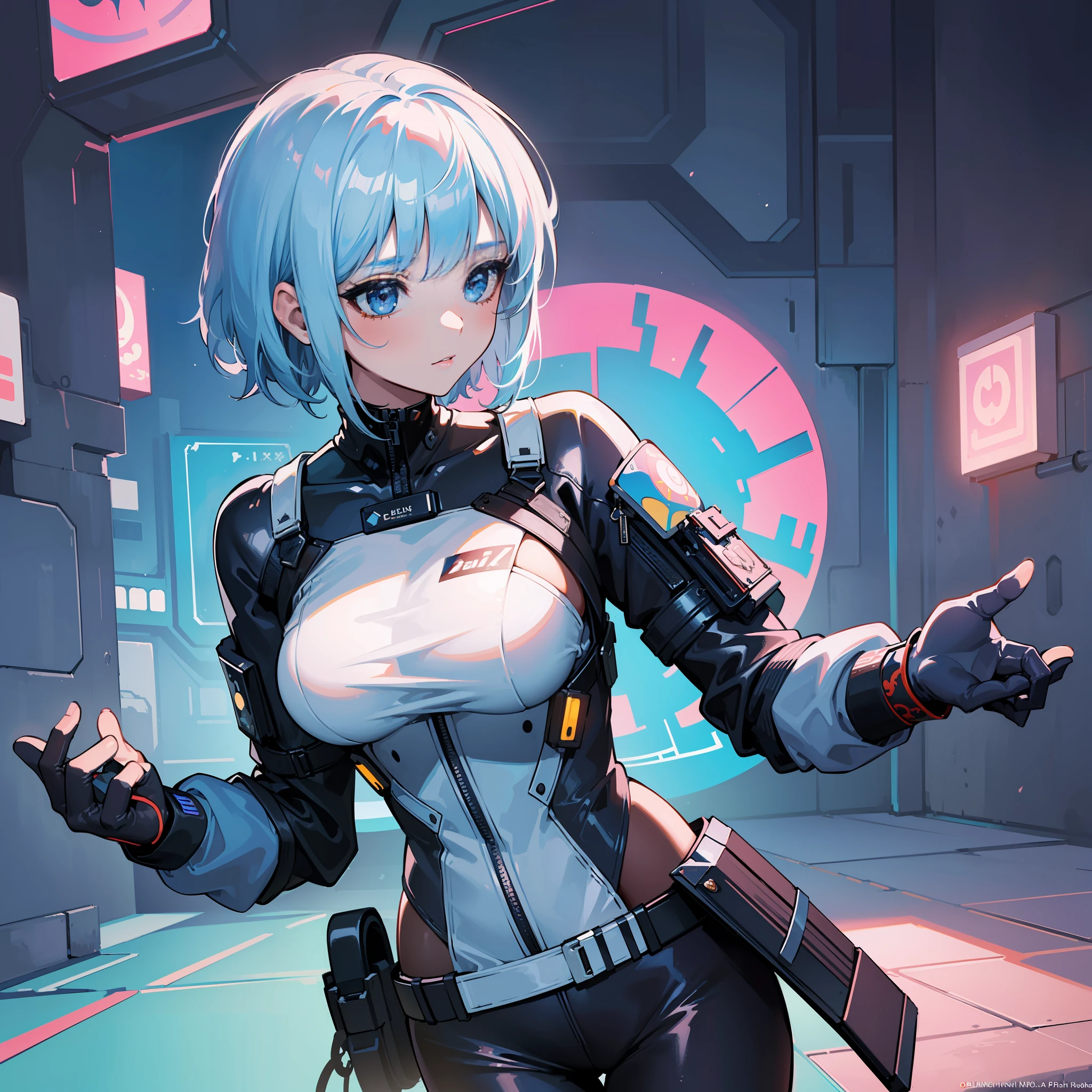 (masterpiece, top quality, best quality, official art, beautiful and aesthetic:1.2), (1girl), extreme detailed,(fractal art:1.3),colorful,highest detailed