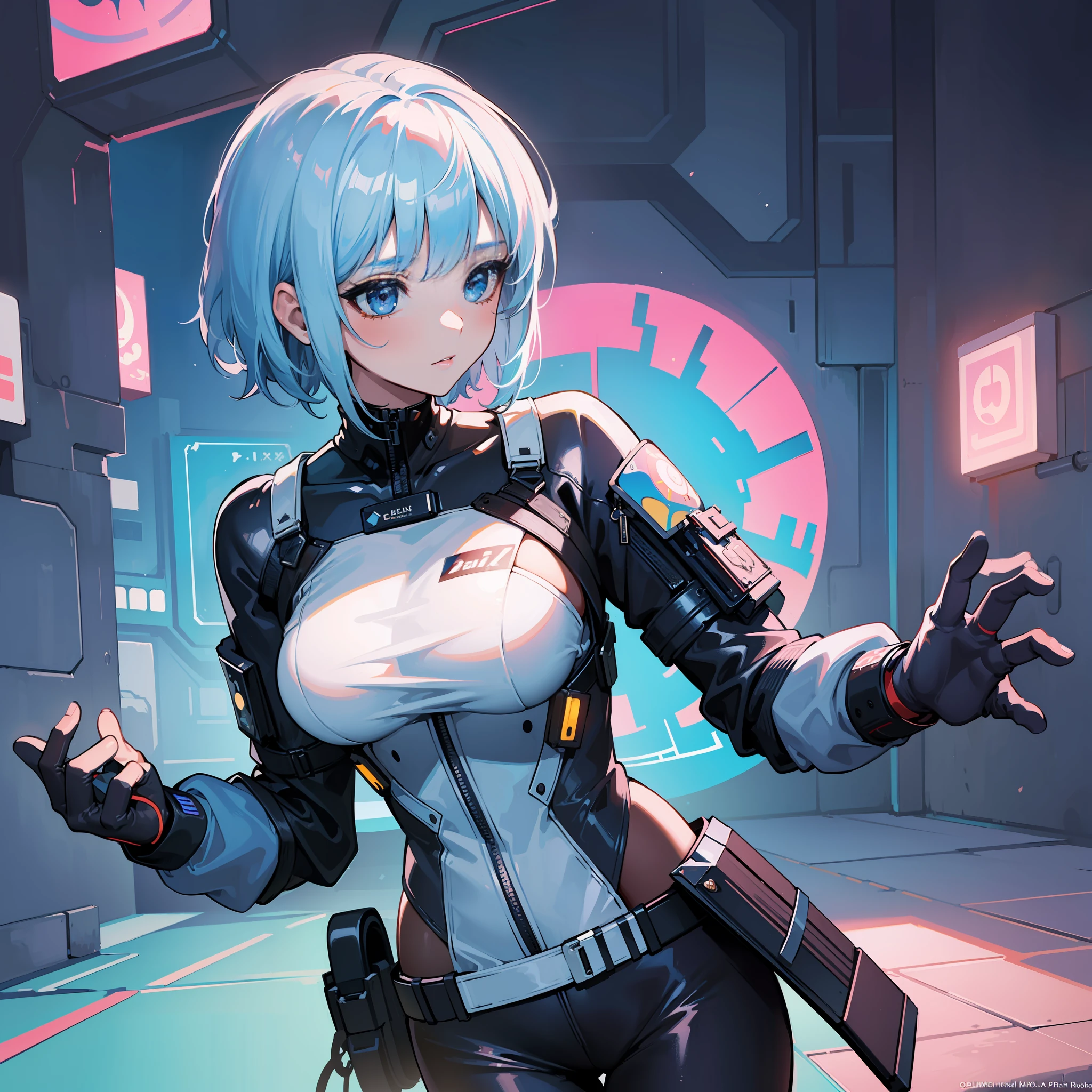 (masterpiece, top quality, best quality, official art, beautiful and aesthetic:1.2), (1girl), extreme detailed,(fractal art:1.3),colorful,highest detailed