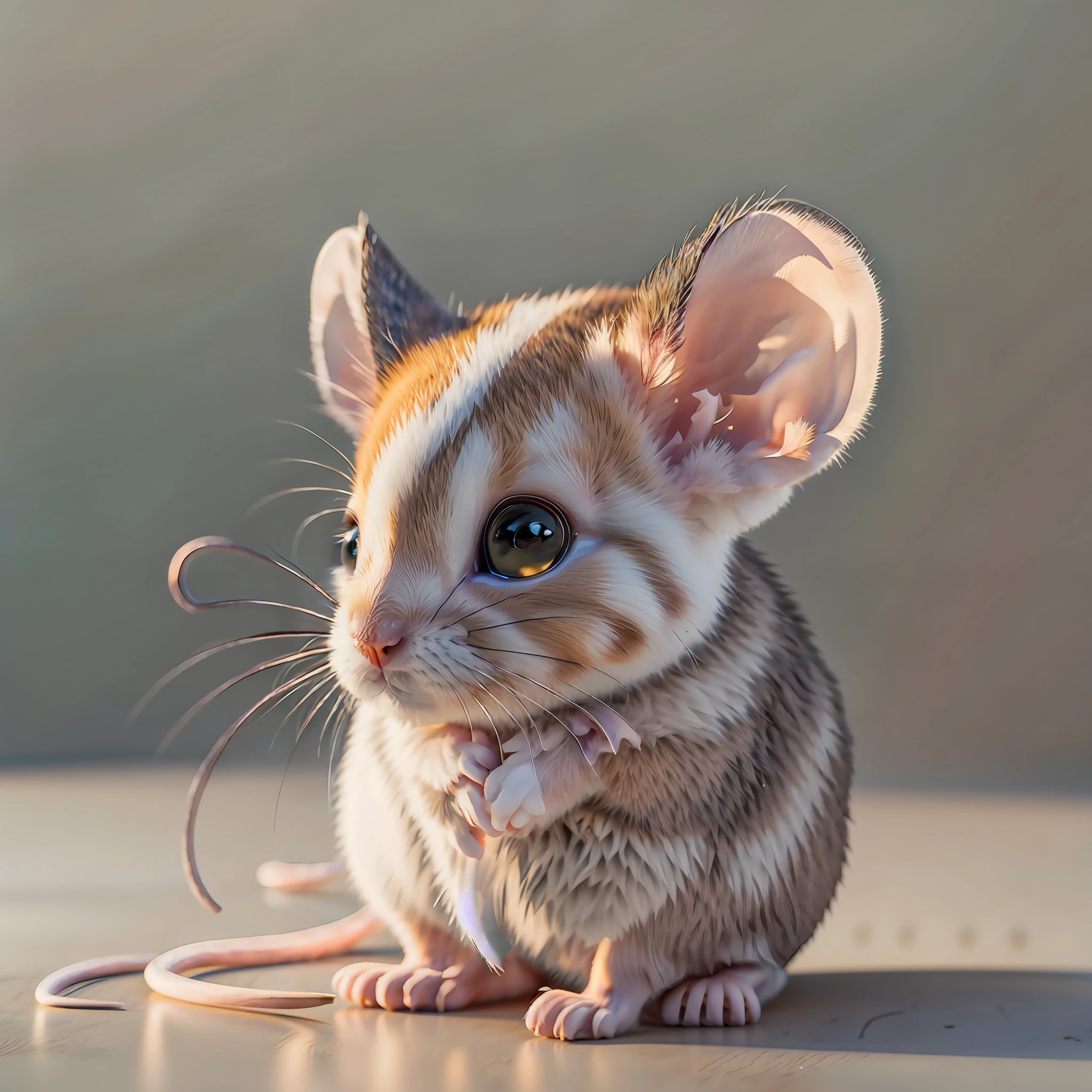 There is a small animal lying on the floor, mouse, cute digital painting, cute 3D rendering, super realistic 3D illustration, super realistic rendering, super realistic 3D rendering, super realistic rendering, super realistic rendering, super realistic rendering, super realistic rendering, super realistic rendering, super realistic rendering, super realistic rendering, super realistic rendering, super realistic rendering, --auto --s2