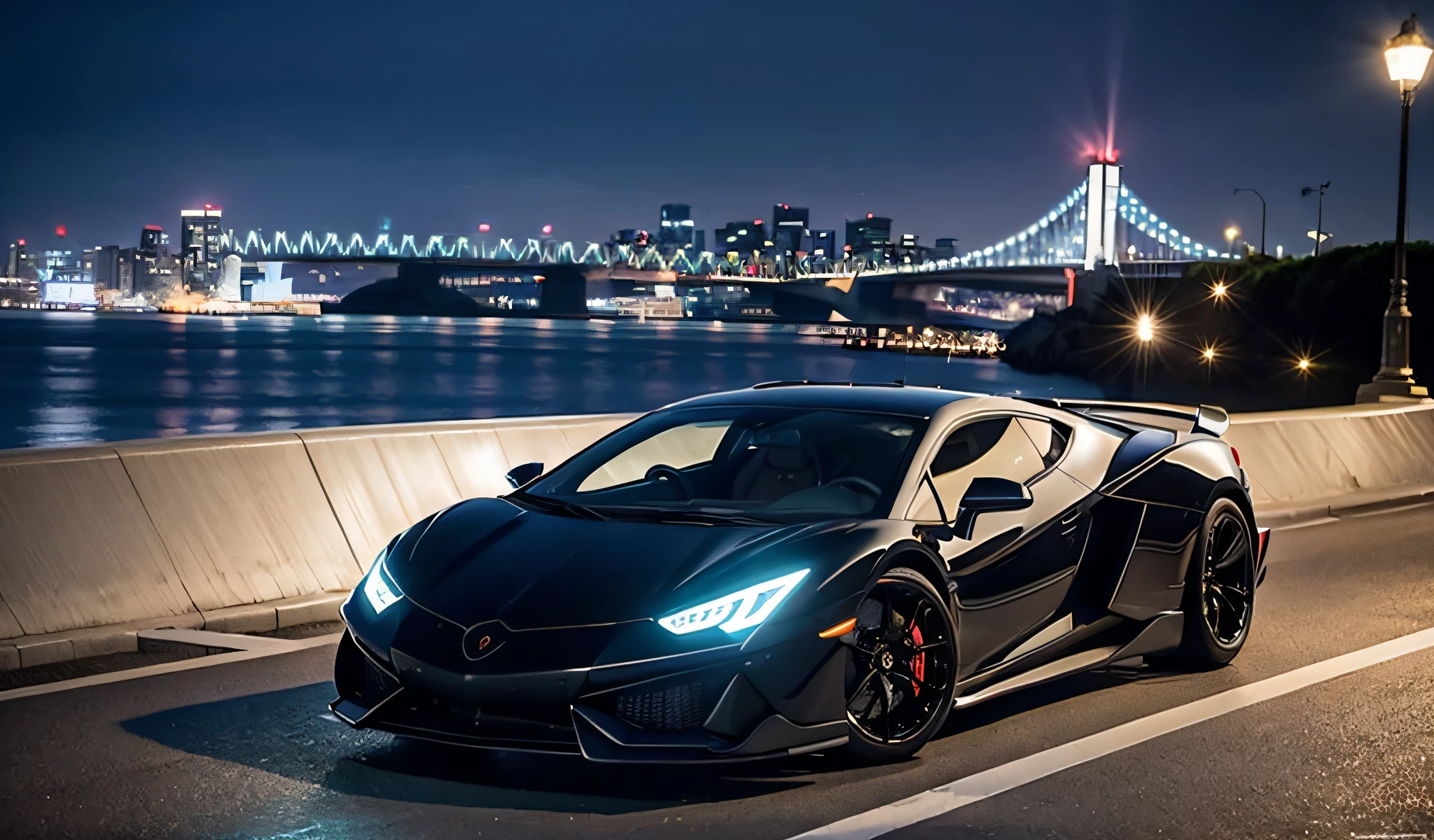 (Raw picture:1.2), (Photorealistic:1.4), Beautiful detailed car, huge file size, ultra detail, high resolution, highly detailed, best quality, masterpiece,,highly detailed, cg, unification, 16k wallpaper, amazing, fine detail ,masterpiece, best quality, highly detailed cg16k wallpaper, light, movie lighting, full shooting, custom sports car, lamborghini black, full shooting, Shot in Tokyo, gorgeous night view, beautiful clouds with magnificent background and scenery, radical high-legged Japan woman posing alone next to car body,