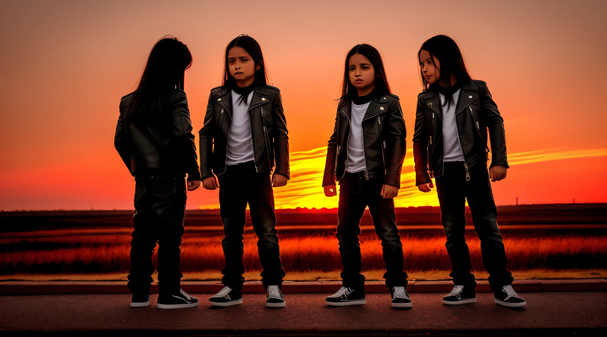 3 BOYS Russian children with 20 years WITH LONG DARK STRAIGHT HAIR, LEATHER JACKET AND BLACK CLOTHING, PORTRAIT STYLE, a closeup of a mushroom cloud with a red sky in the background, nuclear bomb explosion, nuclear bomb, nuclear explosion, bomb explosion, nuclear mushroom cloud, nuclear attack, nuclear bomb explosion, nuclear cloud, nuclear explosion!!!, mushroom cloud, looks at nuclear explosion, nuclear explosions paint the sky, atomic explosion, an explosion, nuclear war, nuclear apocalypse, nuke
