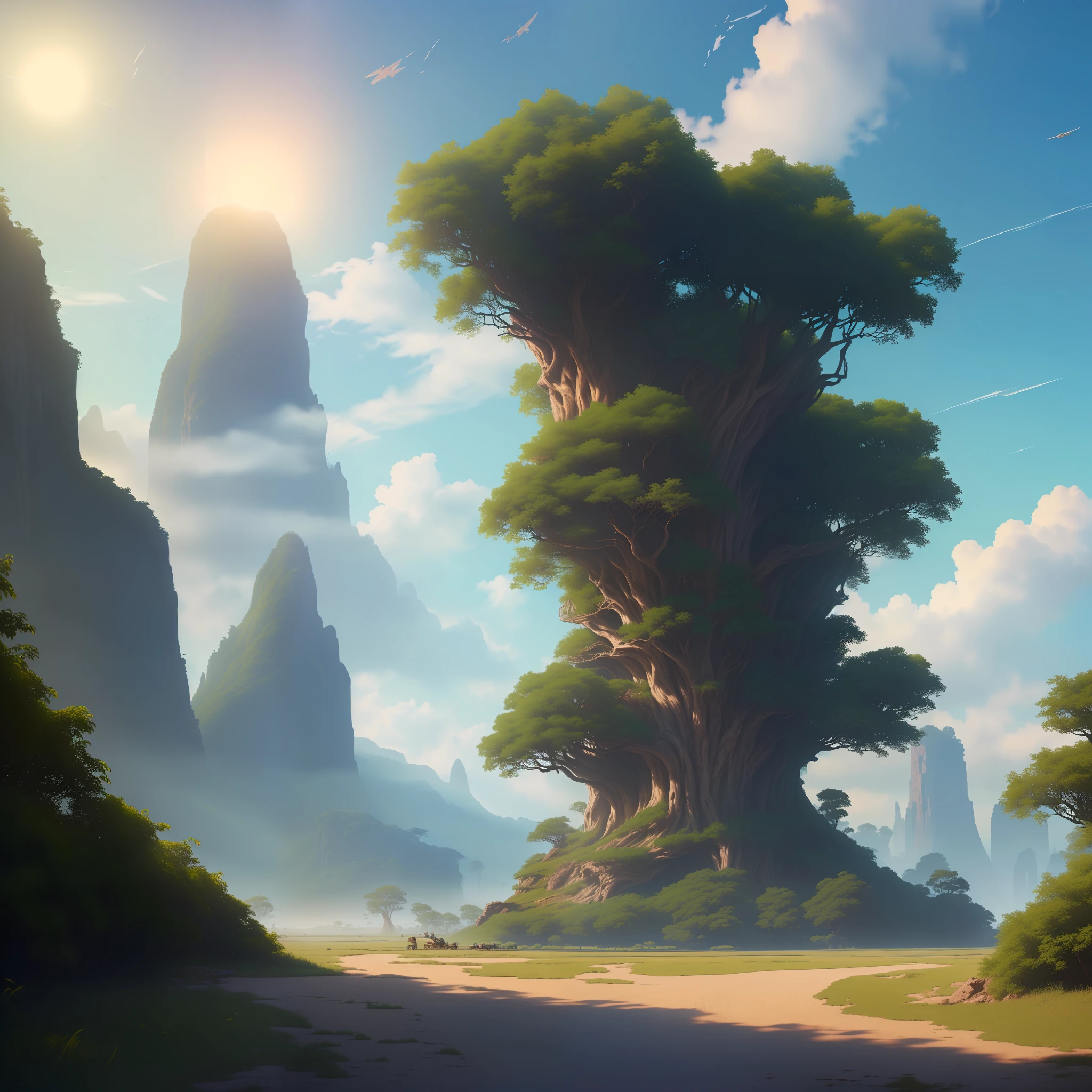 Sky, Clouds, holding_weapon, no_humans, Glow, giant mechanical _ trees , city with tall trees _Architecture, “sky, cloud, glowing, big trees ,comunity,joy, ghost elephants, robot, cybernetic _trees, tree_mech, sci-fi, cityscape, realistic, mechanical” Science Fiction, Cities, Rendered in Octane, hyper realistic, 8k, epic composition, cinematic, octane render, artstation landscape vista photography by Carr Clifton & Galen Rowell, 16K resolution, Landscape veduta photo by Dustin Lefevre & tdraw, 8k resolution, detailed landscape painting by Ivan Shishkin, DeviantArt, Flickr, rendered in Enscape, Miyazaki, Nausicaa Ghibli, Breath of The Wild,,trending in artstation, cgsociety, 8k post-processing highly detailed,Junji Murakami, Mucha Klimt, Sharandula, Hiroshi Yoshida, Tom Bagshaw, Ross Tran, Artgerm,Craig Mullins,dramatic,Junji Murakami, moody lighting rendered by octane engine,characters 8K symmetrical arstation, cape,cinematic lighting, intricate details, 8k detail post processing, hyperealistic, octane rend, Zdzisław Beksiński style, ar 2:3 Reality Reality –auto –v6 –s2Finetuned Model Leonardo Diffusion –Leonardo style –Prompt Magic v2 –high contrast –Prompt Magic Strength 0.40 –1024x1024Px –Guidance Scale 7 –Graphics Engine 5 –3D –Graphics Midjourney  --Resize image –Full body –full frame –ar 2:4 –auto –s2