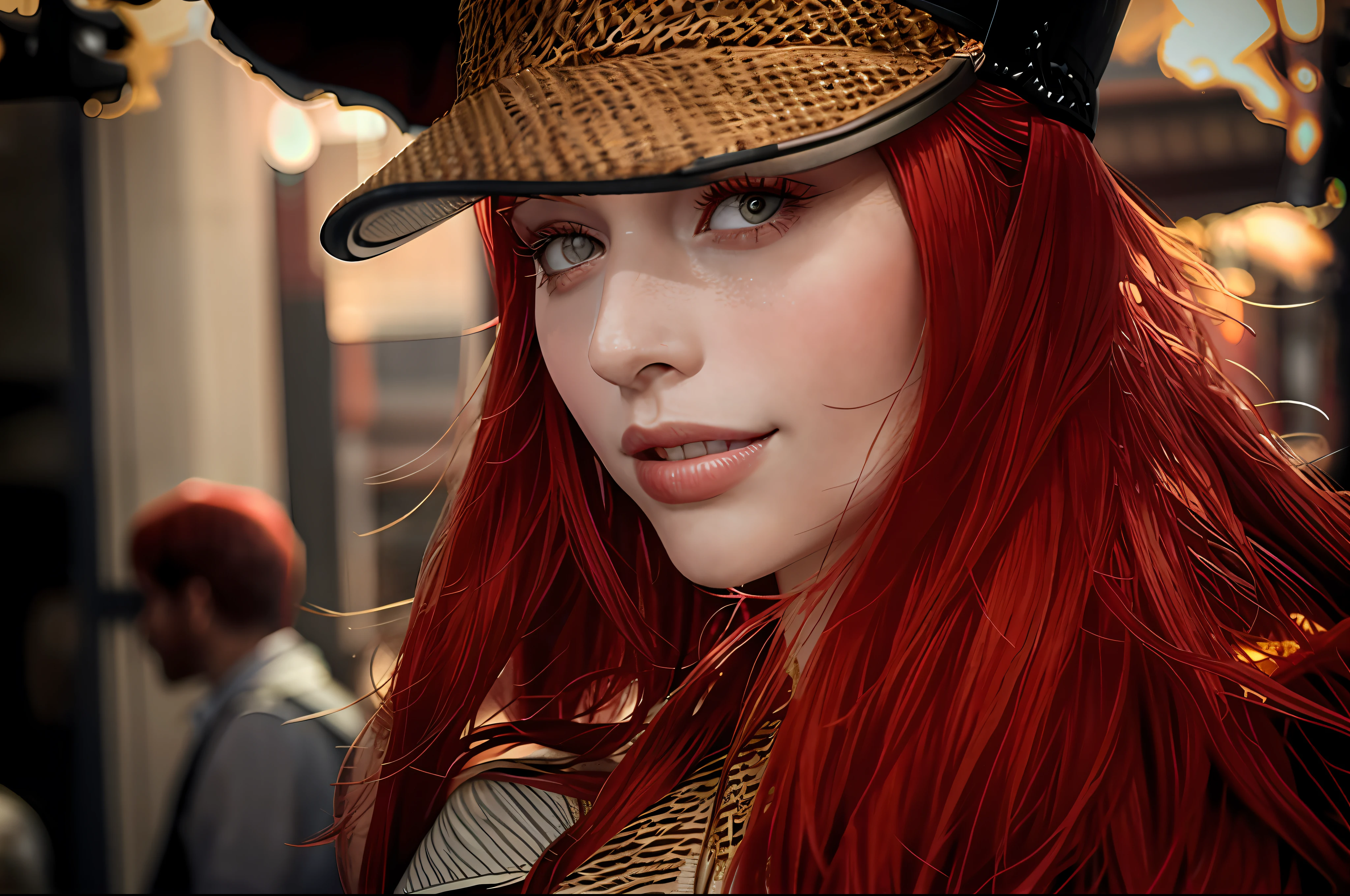 redhead woman