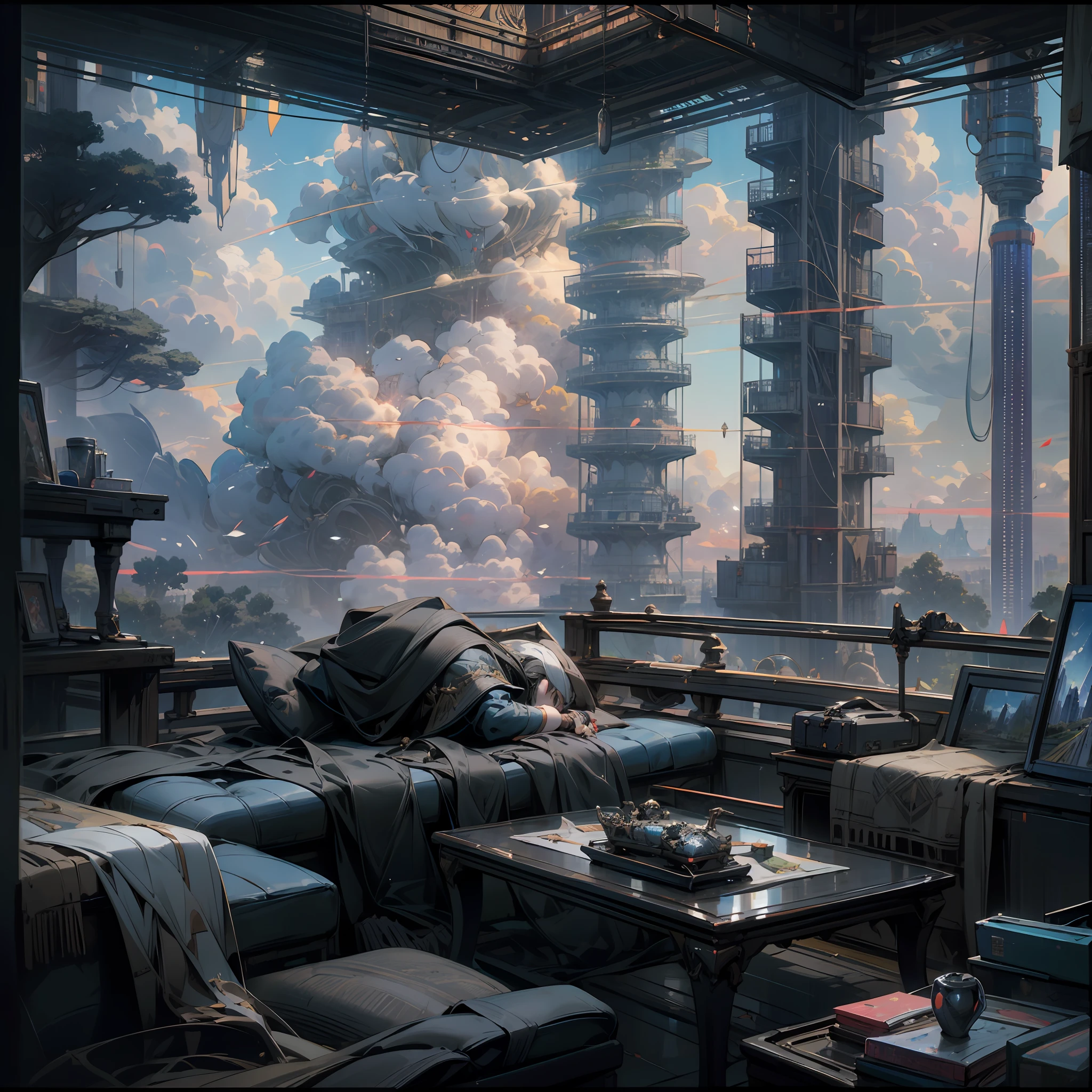 ridiculous resolution, high resolution, (masterpiece:1.4), super detailed, 1boy, seen from above, space, floating, Sky, Clouds, holding_weapon, no_humans, Glow, giant mechanical _ trees , city with tall trees _Architecture, “sky, cloud, glowing, big trees ,comunity,joy, ghost elephants, robot, cybernetic _trees, tree_mech, sci-fi, cityscape, realistic, mechanical” Science Fiction, Cities, Rendered in Octane, hyper realistic, 8k, epic composition, cinematic, octane render, artstation landscape vista photography by Carr Clifton & Galen Rowell, 16K resolution, Landscape veduta photo by Dustin Lefevre & tdraw, 8k resolution, detailed landscape painting by Ivan Shishkin, DeviantArt, Flickr, rendered in Enscape, Miyazaki, Nausicaa Ghibli, Breath of The Wild,,trending in artstation, cgsociety, 8k post-processing highly detailed,Junji Murakami, Mucha Klimt, Sharandula, Hiroshi Yoshida, Tom Bagshaw, Ross Tran, Artgerm,Craig Mullins,dramatic,Junji Murakami, moody lighting rendered by octane engine,characters 8K symmetrical arstation, cape,cinematic lighting, intricate details, 8k detail post processing, hyperealistic, octane rend, Zdzisław Beksiński style, ar 2:3 Reality Reality –auto –v6 –s2Finetuned Model Leonardo Diffusion –Leonardo style –Prompt Magic v2 –high contrast –Prompt Magic Strength 0.40 –1024x1024Px –Guidance Scale 7 –Graphics Engine 5 –3D –Graphics Midjourney --Resize image –Full body –full frame –ar 2:4 –auto –s2 --auto --v 6 --s2