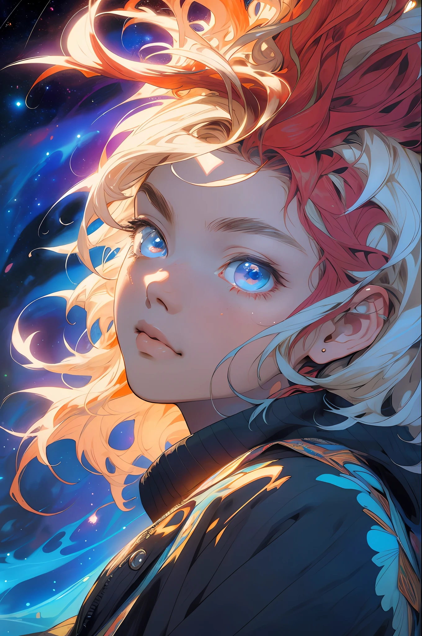Realistic, (Masterpiece, Top Quality, Best Quality, Official Art, Beauty and Aesthetics: 1.2), Very Detailed, Fractal Art, Colorful, Most Detailed, Zentangle, (Abstract Background: 1.5) (1boy: 1.3), God, White Hair, Short Hair, (Glowing Red Eyes), Mysterious, (Magic), Ice, Handsome Man, Egyptian Style