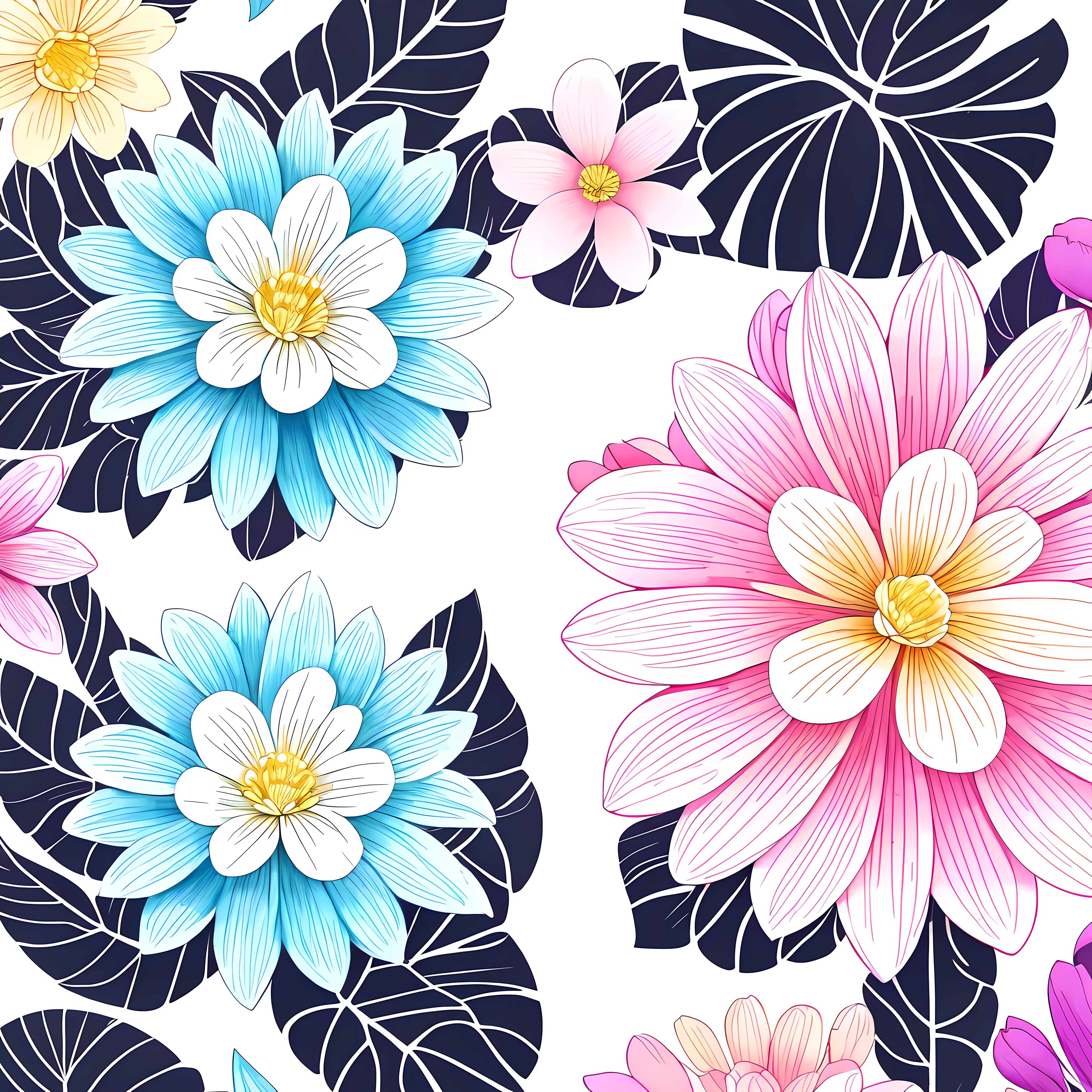 create stickers of flower , pastel shade, vector art watercolor shade, print digital paper illustration for Instagram, white background,Vector, 4K,white background,4K resolution, white background, white background, 4K resolution, 4K RESOLUTION, hand made painting,white background --auto --s2