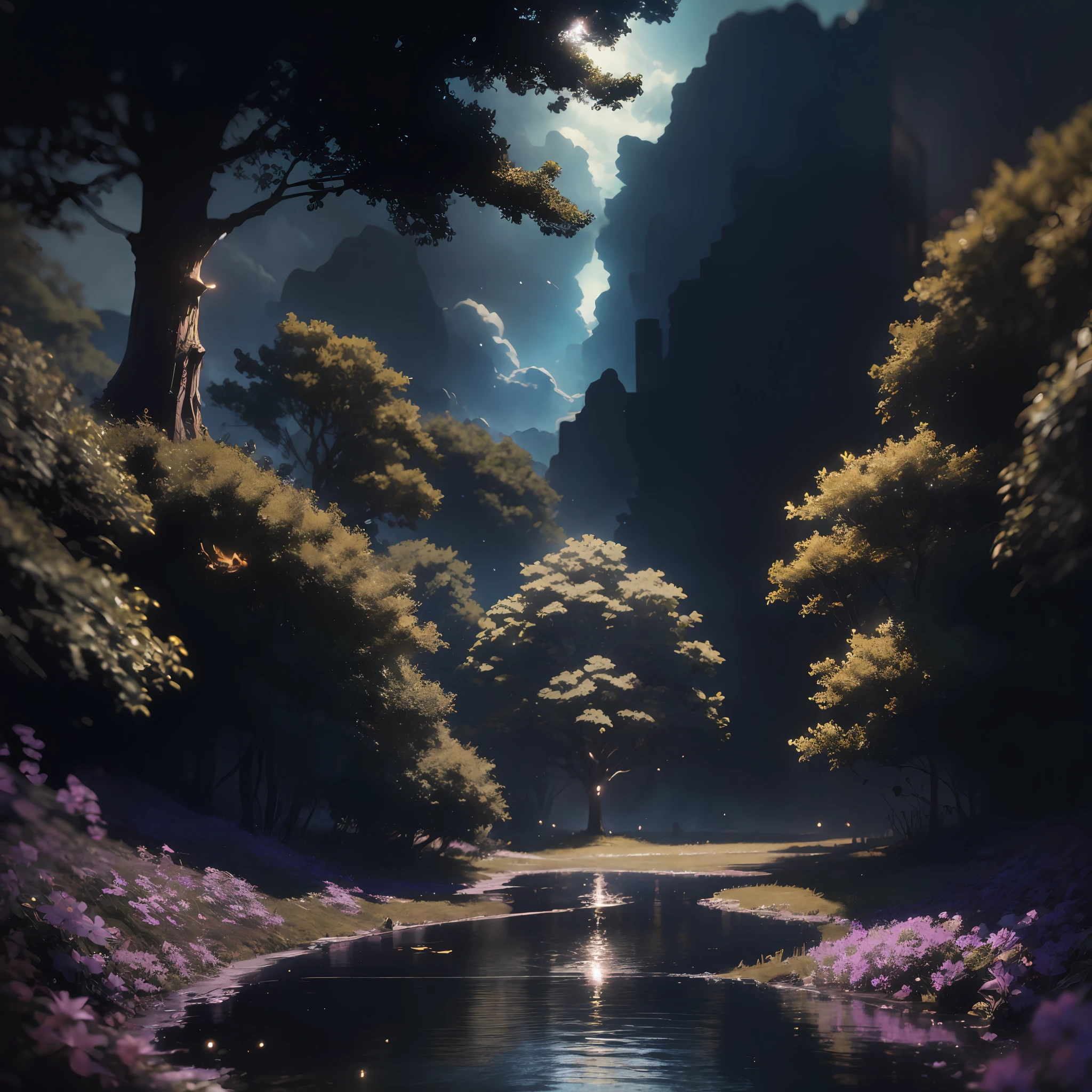 Masterpiece, best quality, (very detailed CG unity 8k wallpaper), (best quality), (best illustration), (best shadows), glow sprite, with a glowing deer, in the swimming pool Drinking water, natural elements in the forest theme. Mysterious forest, beautiful forest, nature, surrounded by flowers, delicate leaves and branches surrounded by fireflies (natural elements), (jungle theme), (leaves), (twigs), (fireflies), (particle effects) etc. 3D , Octane rendering, ray tracing, super detailedSky, Clouds, holding_weapon, no_humans, Glow, giant mechanical _ trees , city with tall trees _Architecture, “sky, cloud, glowing, big trees ,comunity,joy, ghost elephants, robot, cybernetic _trees, tree_mech, sci-fi, cityscape, realistic, mechanical” Science Fiction, Cities, Rendered in Octane, hyper realistic, 8k, epic composition, cinematic, octane render, artstation landscape vista photography by Carr Clifton & Galen Rowell, 16K resolution, Landscape veduta photo by Dustin Lefevre & tdraw, 8k resolution, detailed landscape painting by Ivan Shishkin, DeviantArt, Flickr, rendered in Enscape, Miyazaki, Nausicaa Ghibli, Breath of The Wild,,trending in artstation, cgsociety, 8k post-processing highly detailed,Junji Murakami, Mucha Klimt, Sharandula, Hiroshi Yoshida, Tom Bagshaw, Ross Tran, Artgerm,Craig Mullins,dramatic,Junji Murakami, moody lighting rendered by octane engine,characters 8K symmetrical arstation, cape,cinematic lighting, intricate details, 8k detail post processing, hyperealistic, octane rend, Zdzisław Beksiński style, ar 2:3 Reality Reality –auto –v6 –s2Finetuned Model Leon --auto --s2