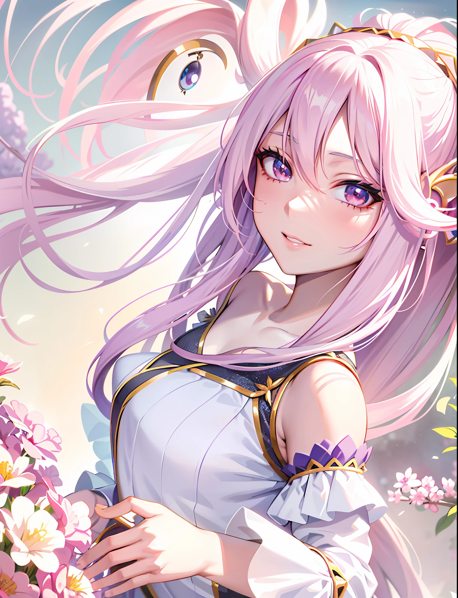 a close up of a woman with long hair and a dress, anime goddess, beautiful anime girl, beautiful anime woman, smooth anime cg art, hyper realistic anime, ”beautiful anime woman, beautiful alluring anime woman, photorealistic anime girl render, beautiful fantasy anime, photorealistic anime, pretty anime girl, beautiful anime portrait, portrait knights of zodiac girl, anime waifu