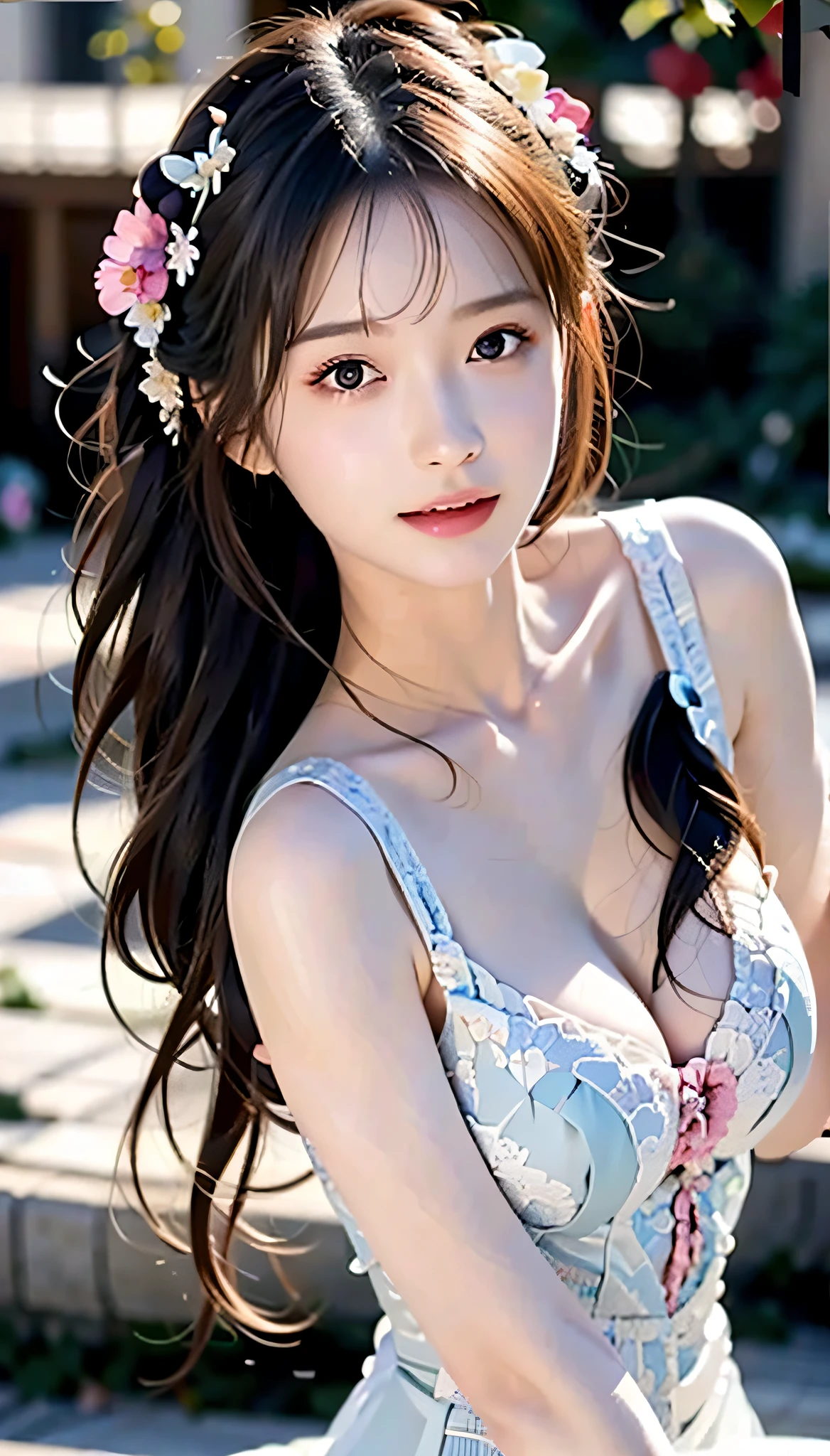 masterpiece, best quality, (realistic, photo-realistic:1.37), 8k, an extremely delicate and beautiful, amazing, finely detail, official art, absurdres, incredibly absurdres, huge filesize, ultra-detailed, extremely detailed, beautiful detailed girl, 1girl, (perfect female figure), full body, middle breasts,