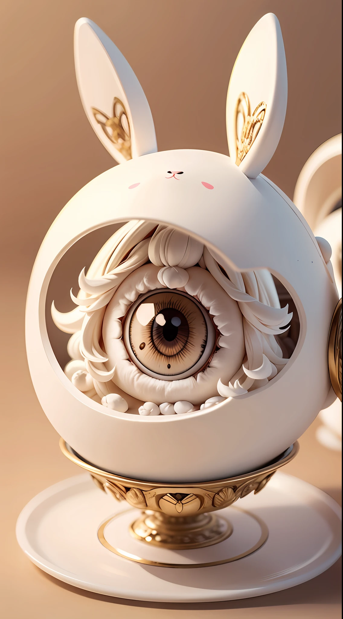 bunny, furry, fluffy, soft ((best quality)), ((masterpiece)), ( extreme detailed, highest detailed, official art, beautiful and aesthetic:1.2), depth of field, composition FULL BODY, (CHIBI),, (beautiful and detailed eye:1.3),(very happy:1)