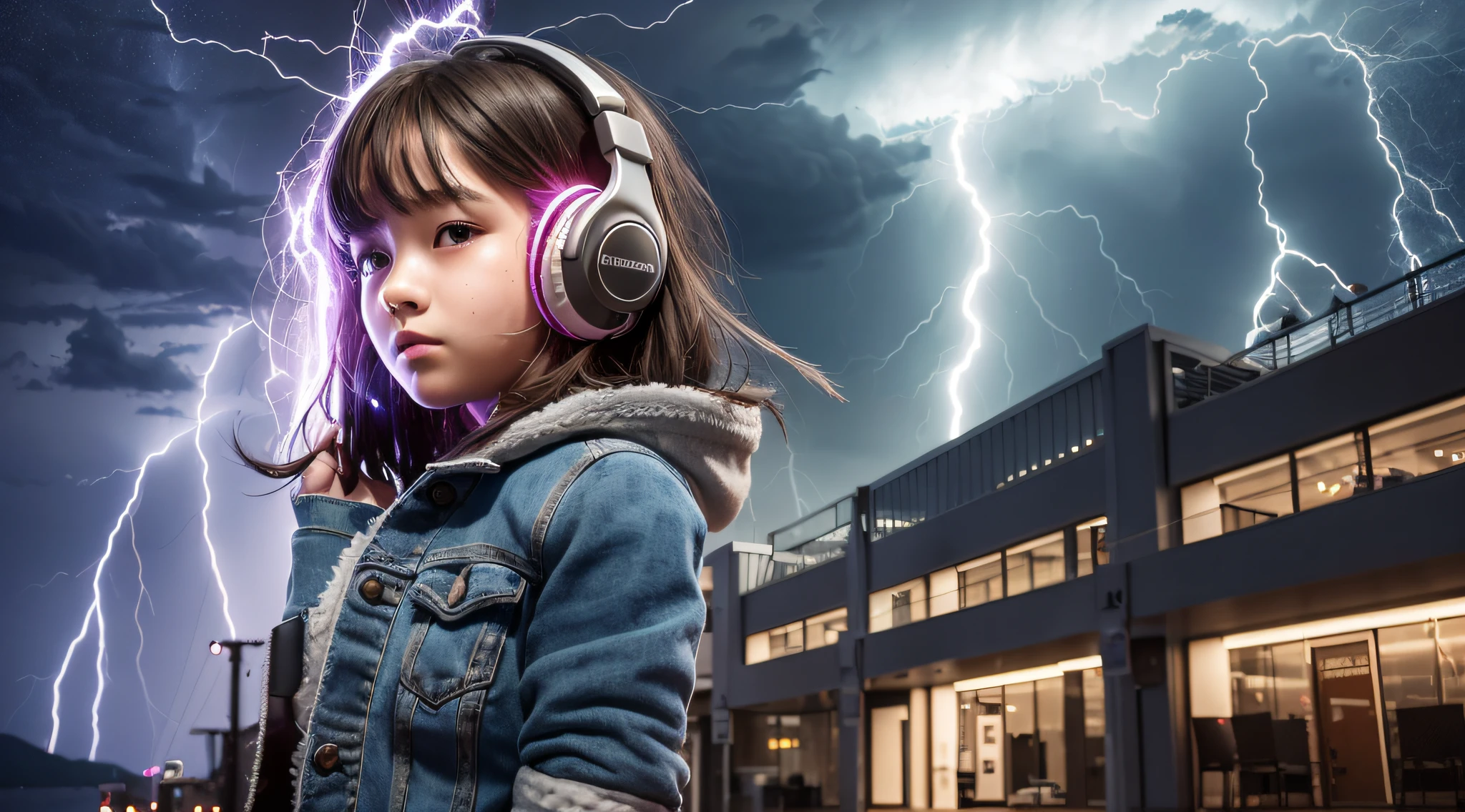 a 14 YEAR OLD GIRL Of headphones, lightning, with thunderstorms, thunderstorms, with lightning, crackling with lightning, lightning storms, thunderstorms, lightning storms, lightning!!!, effects of lightning, severe weather storms, electrical storm, lightning storm, detailed lighting and thunder, during a storm, in a lighting storm, thunderstorm, dark storms with lightning --auto --s2