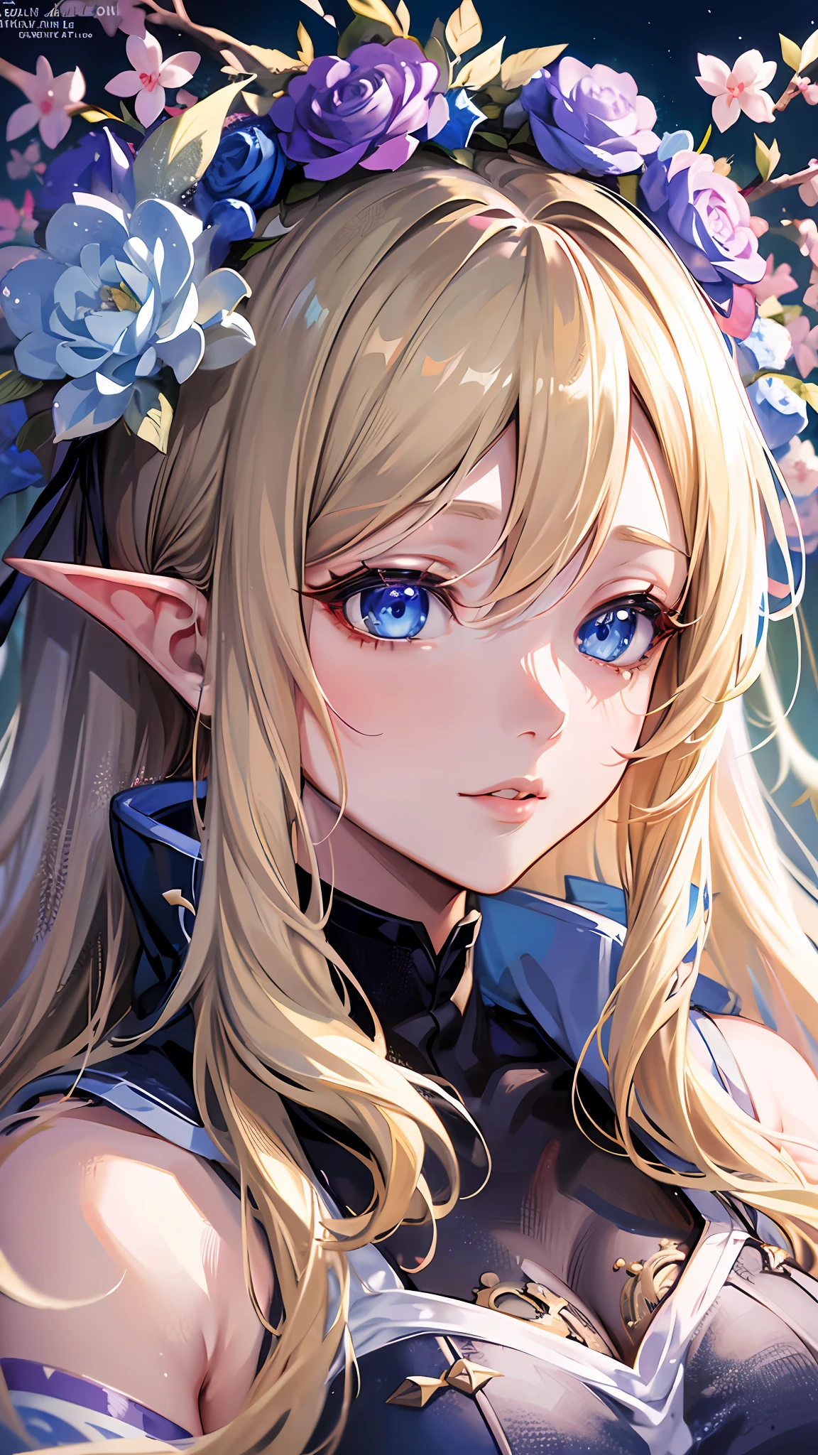 anime girl with blue eyes and blonde hair in a white dress, detailed digital anime art, elf girl, seductive anime girl, detailed anime art, detailed anime artwork, guweiz, clean detailed anime art, 8k high quality detailed art, loish and wlop, beautiful anime girl, artwork in the style of guweiz, beautiful alluring anime woman
