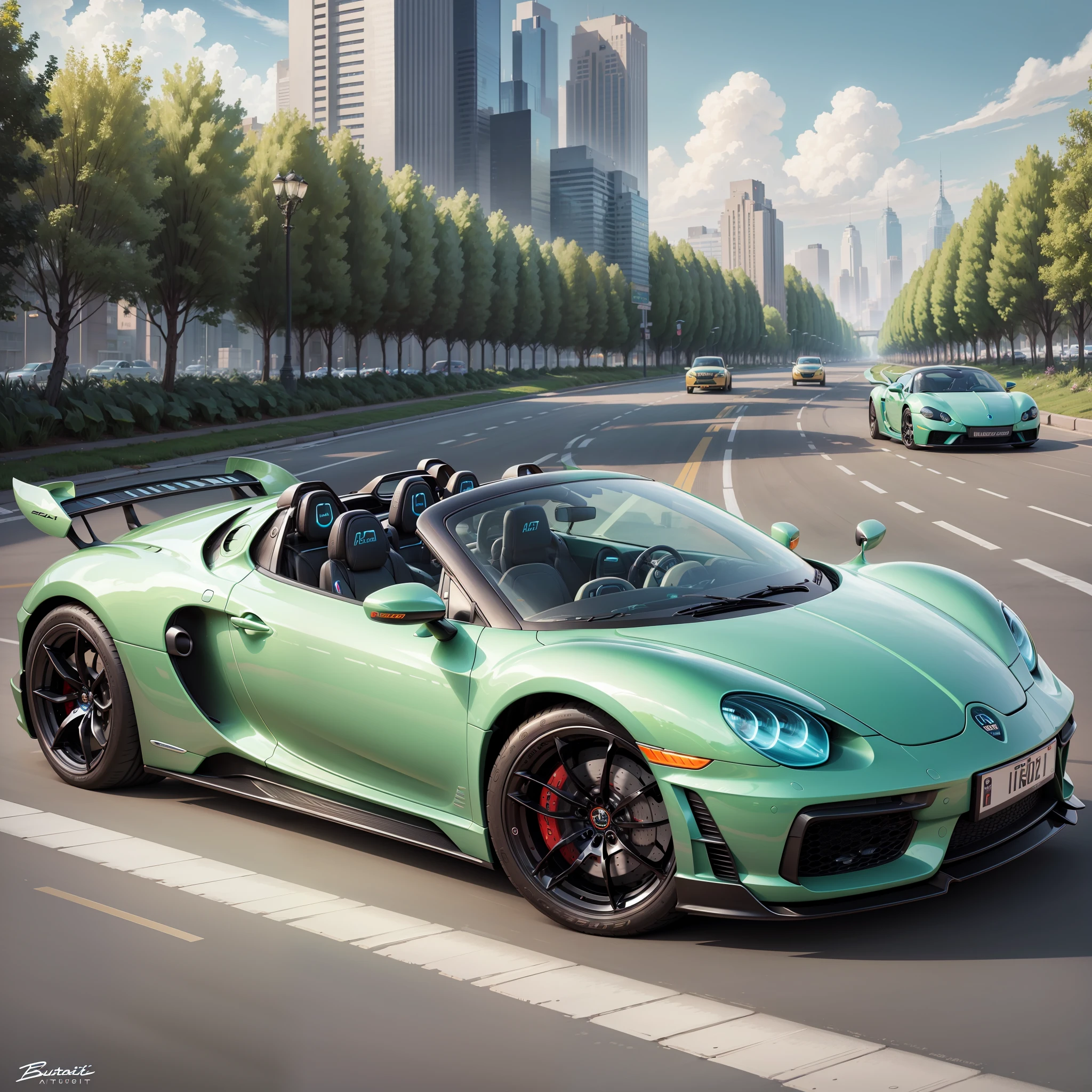 BugattiAI futuristic car, Realism And definitions --auto --s2