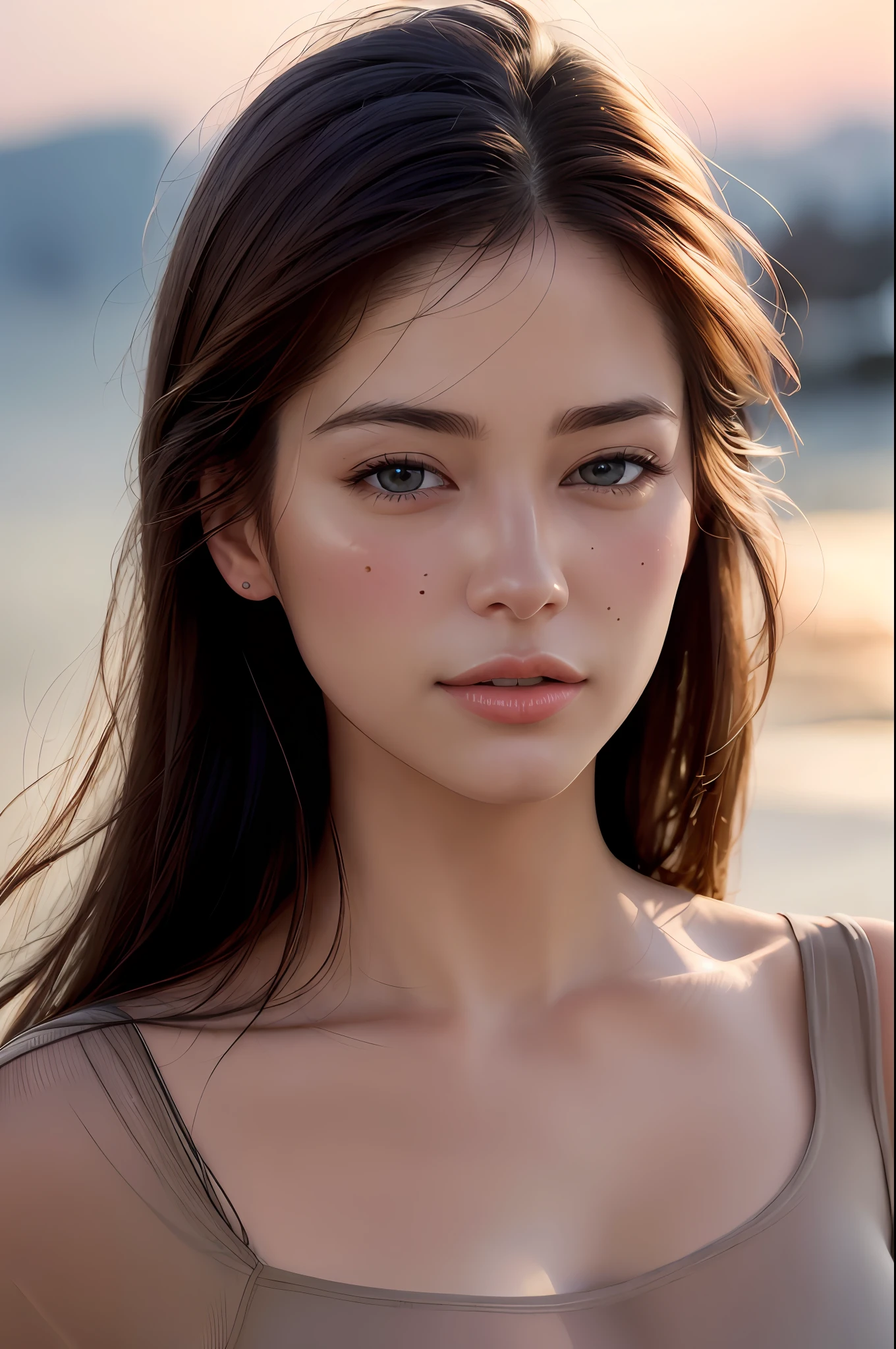 dressed, (photo realistic:1.4), (hyper realistic:1.4), (realistic:1.3),
(smoother lighting:1.05), (increase cinematic lighting quality:0.9), 32K,
1girl,20yo girl, realistic lighting, backlighting, light on face, ray trace, (brightening light:1.2), (Increase quality:1.4),
(best quality real texture skin:1.4), finely detailed eyes, finely detailed face, finely quality eyes,
(tired and sleepy and satisfied:0.0), face closeup, t-shirts,
(Increase body line mood:1.1), (Increase skin texture beauty:1.1)