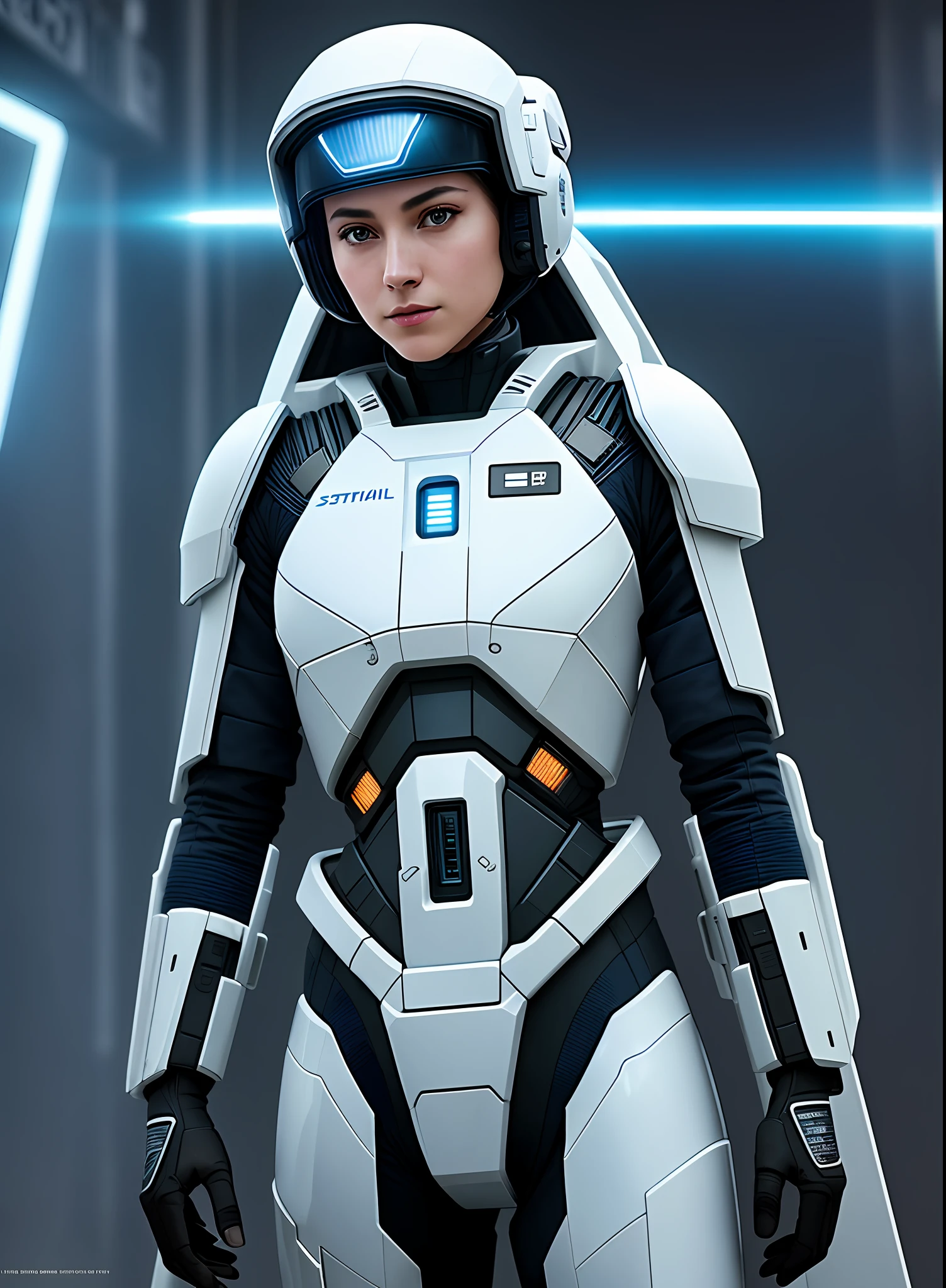 sfw, image of a sentinel, interstellar sector, science fiction style costumes, high-tech gadgets high details, photography, blue neon light, Fujifilm X-T4, 35mm, volumetric lighting, intricate details, UHD, extremely detailed masterpiece, intricate details, (highest quality: 1.3), cinematic shot, ((masterpiece)), (sharp focus: 1.5), (realistic photo: 1.3), (dark lighting: 1.3), dramatic lighting, highly detailed, intricate details, redeem in 8k, UHD, HDR, ultra-hd.