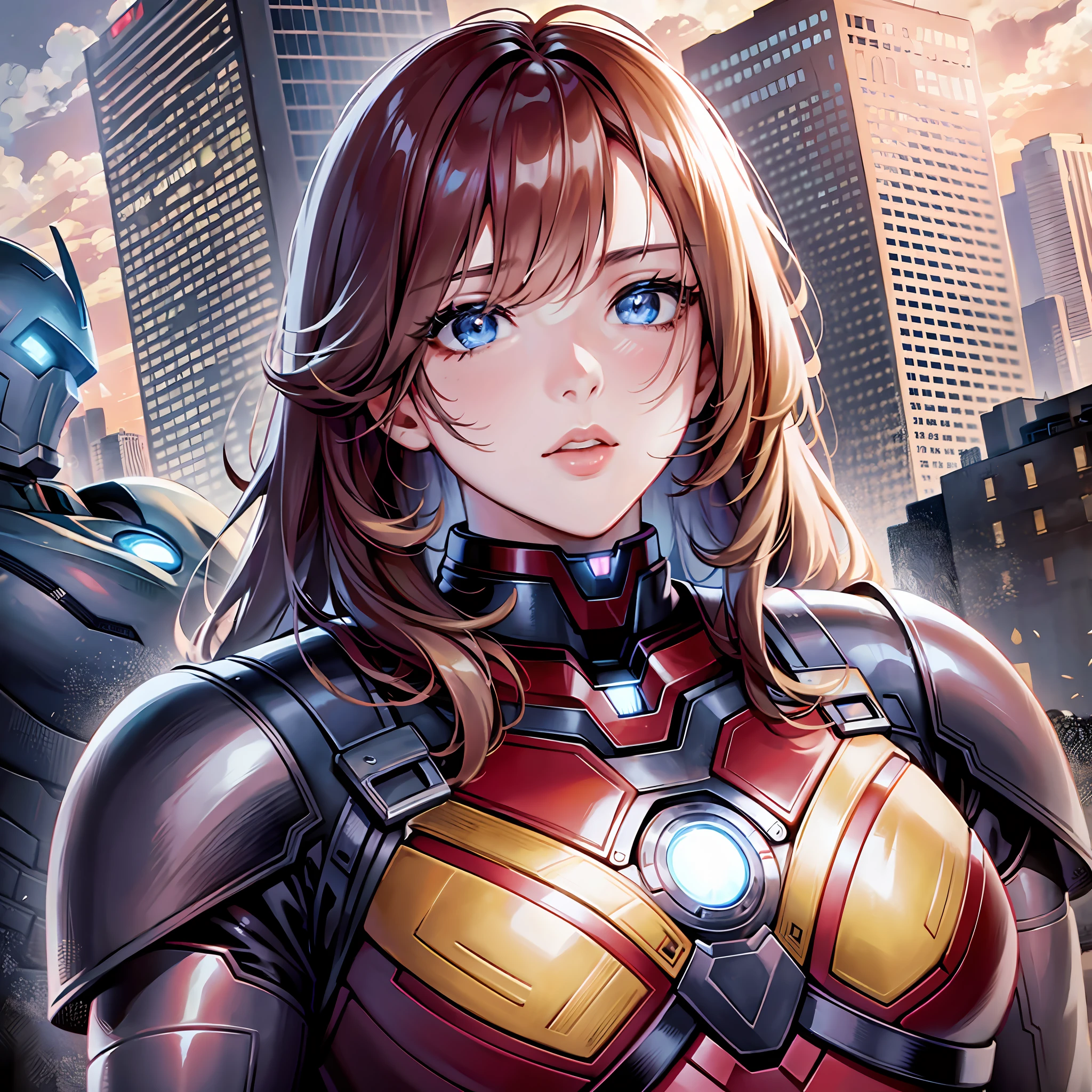 Masterpiece, Best Picture Quality, Best Quality, Avengers, Johansson's Face, Johansson's System, Iron Woman Suit, Face, Black Mecha Suit, Black Widou --auto --s2