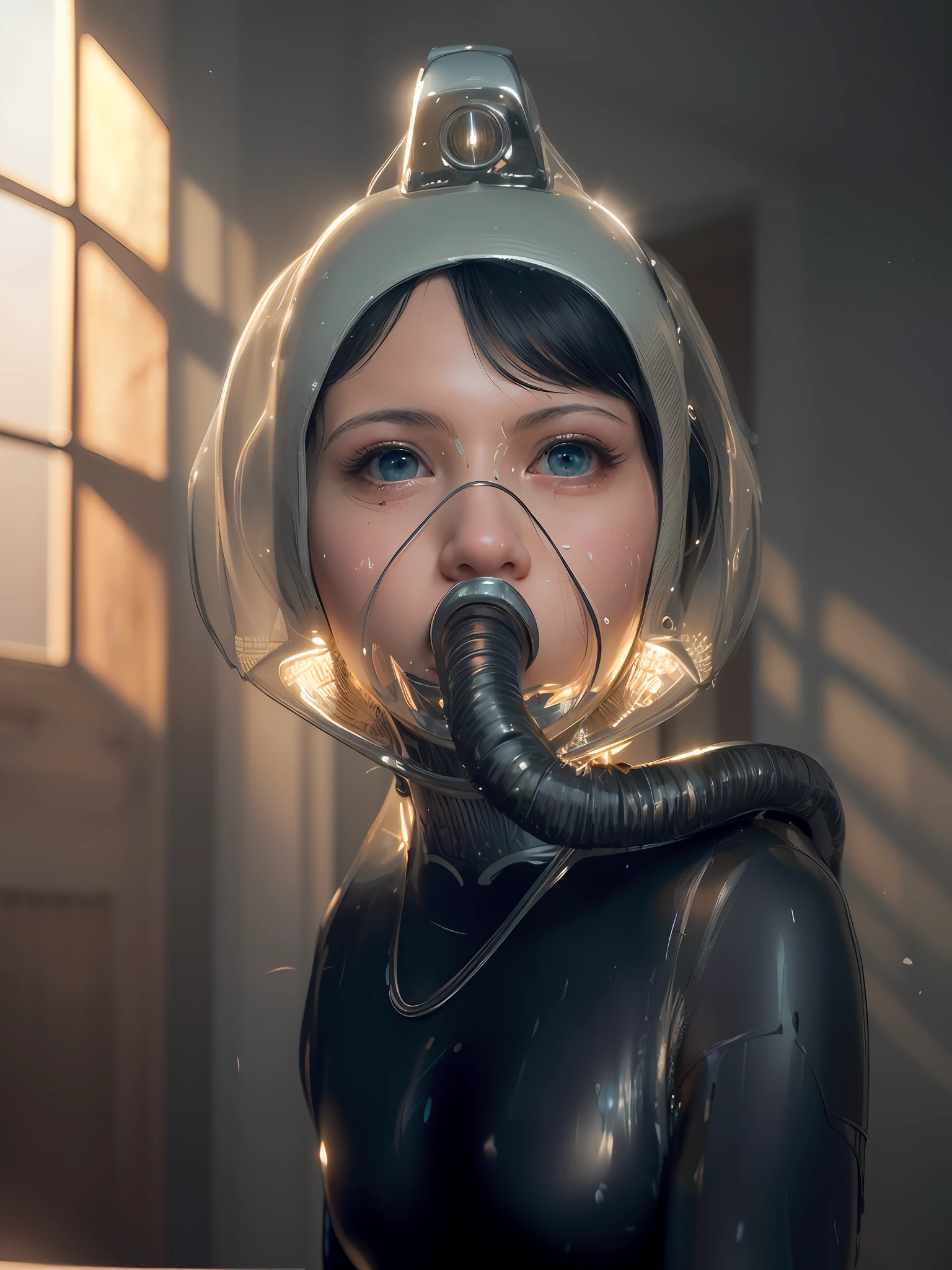 photorealistic, highly detailed beautiful female face, human woman, bright lighting, vivid details, anatomy, facial muscles, elegant complex 3d rendering, beautiful background, octane rendering, HR Giger style, 8k, best quality, masterpiece, illustration, very delicate and beautiful, highly detailed, cg, unity, wallpaper, (fidelity, fidelity: 1.37), amazing, fine details, masterpiece, top quality, official art, highly detailed cg unity 8k wallpaper, light background, daytime, bright window, bright light, sun