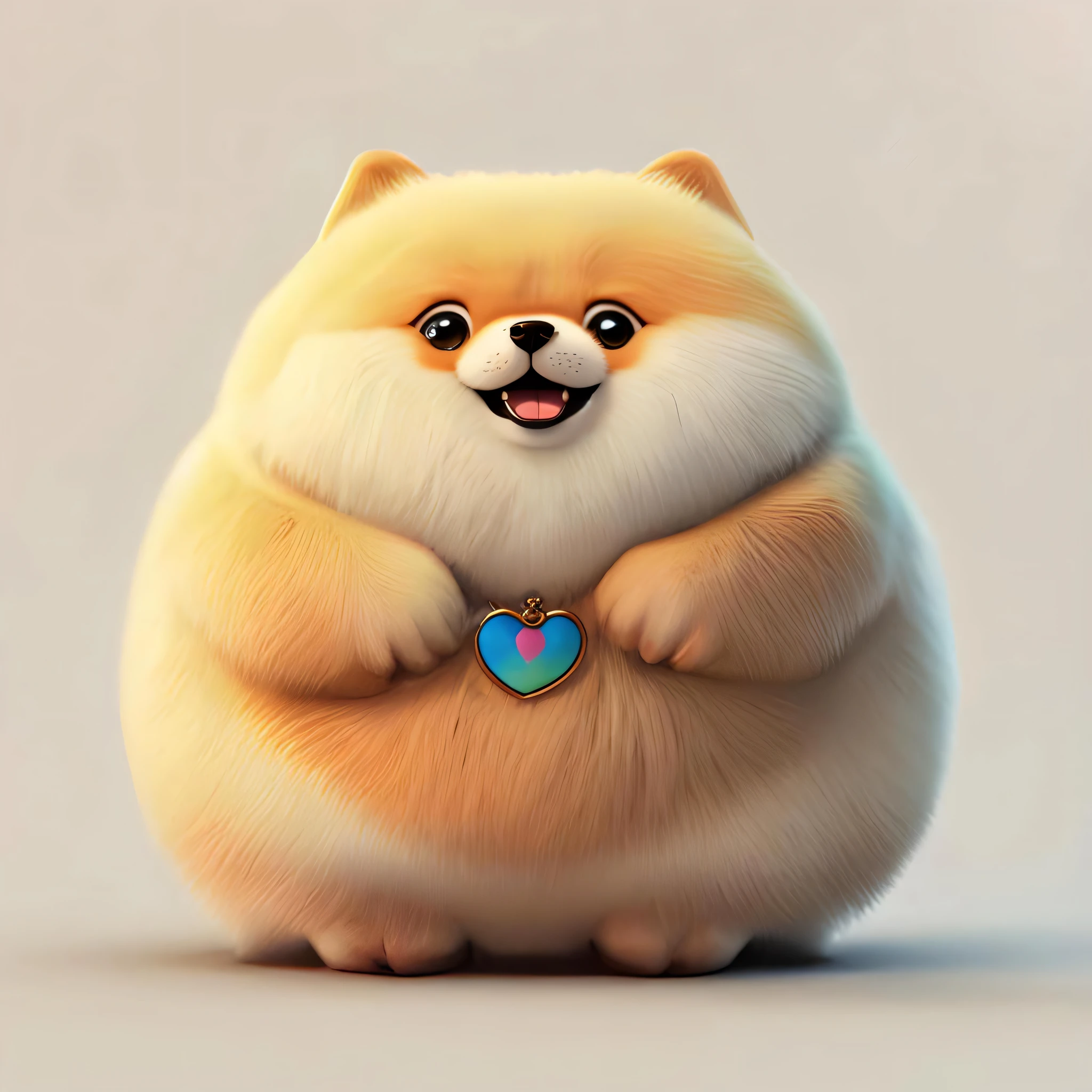 Cute digital painting, kawaii cute dog, cute 3 d rendering, cute detailed digital art, cute digital art, cute dog, cute single animal, isometric 3d fantasy cute dog, anthropomorphic Shiba Inu, fluffy body, cute! C4D, fluffy !!!, cute cartoon character