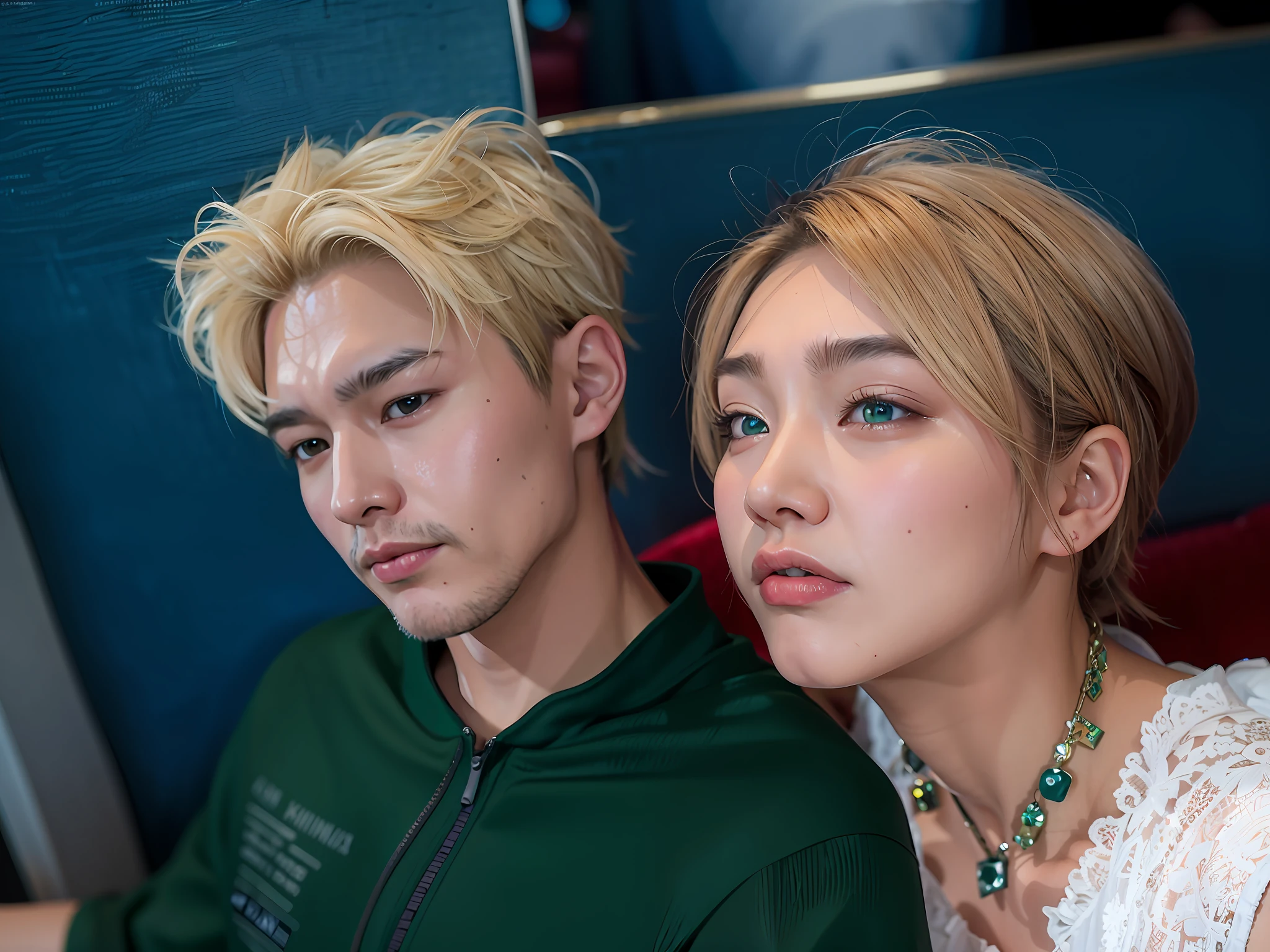 There was a couple sitting together on the couch, Nixeu and Sakimichan, KDA and Sam Yang, Cai Xukun, Rapunzel, Guli Naza, Sakimichan, all from NCT Group, Sakimichan and Frank Franzzeta, CL, Profile Pic, KDA, Hsiao-Ron, Ruan Jia and Brom, XQC --auto --s2