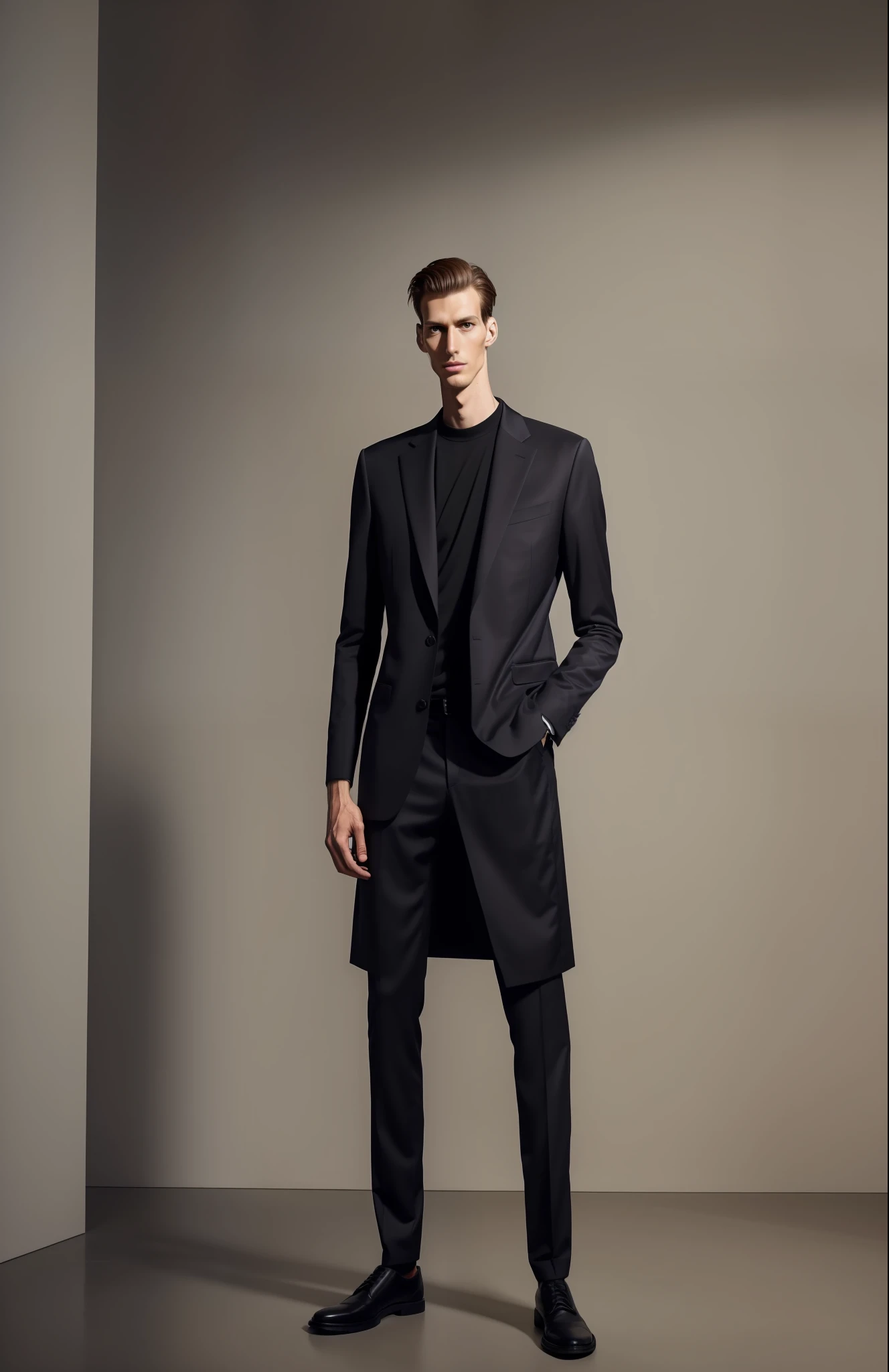 there is a man, a portrait of Marshall Arisman, unsplash, hyperrealism, tall man, very tall, tall and thin figure, tall and small, tall and thin, very very tall, very thin and tall, very very tall, very tall and thin, very tall and thin