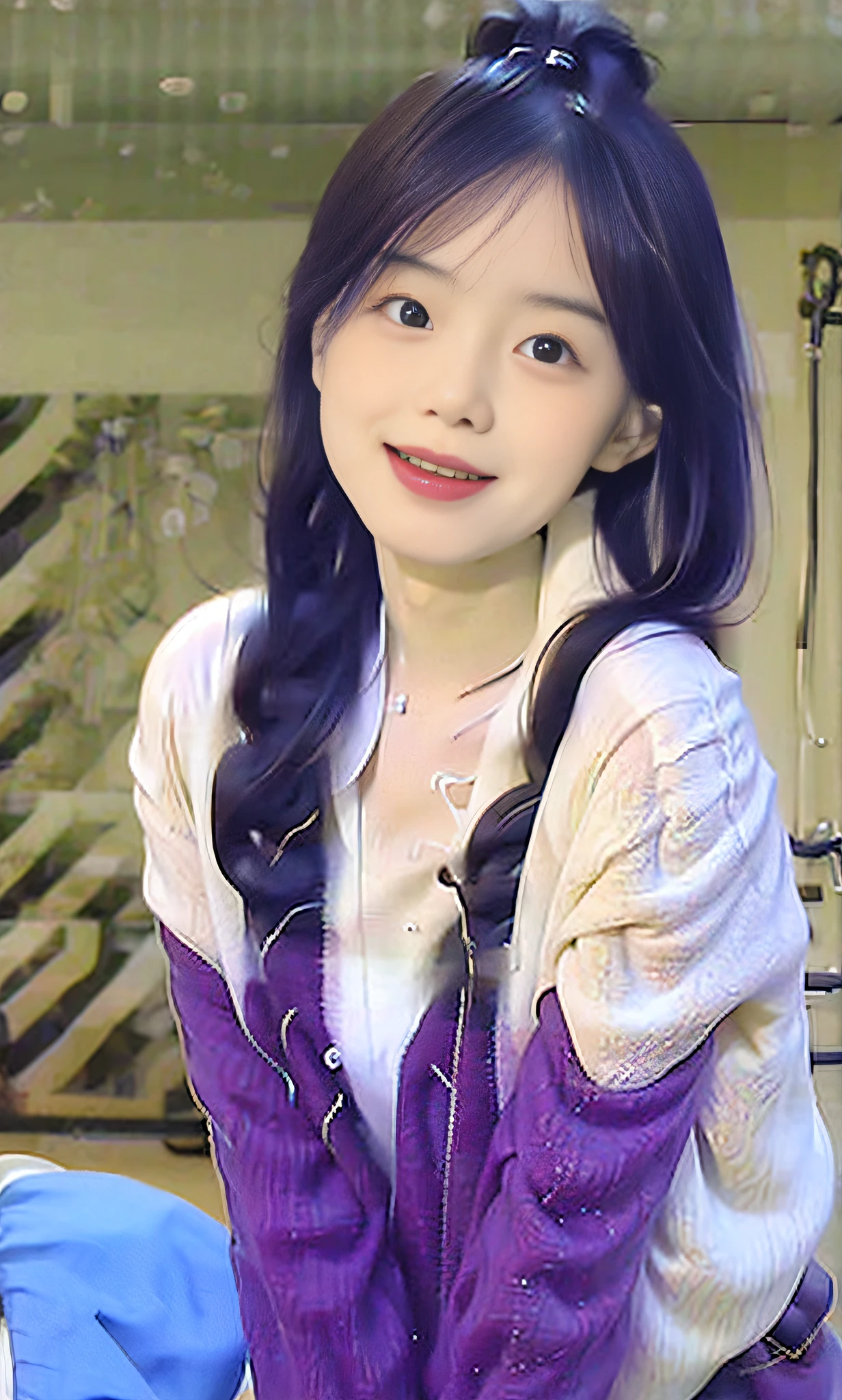 (Super High Detail Gloss RAW Photo, photorealistic: 1.25, detailed beauty face and skin texture, pure white clothing, beautiful double eyelids, long shawl hair, lip gloss, amazing eyelashes, glossy skin, perfect depth of field, light and shadow color art, wide light source, natural shadow, full body Kpop idol), side face, single, conveying goddess-like tranquility and happiness (full body), bold display of beautiful legs"
