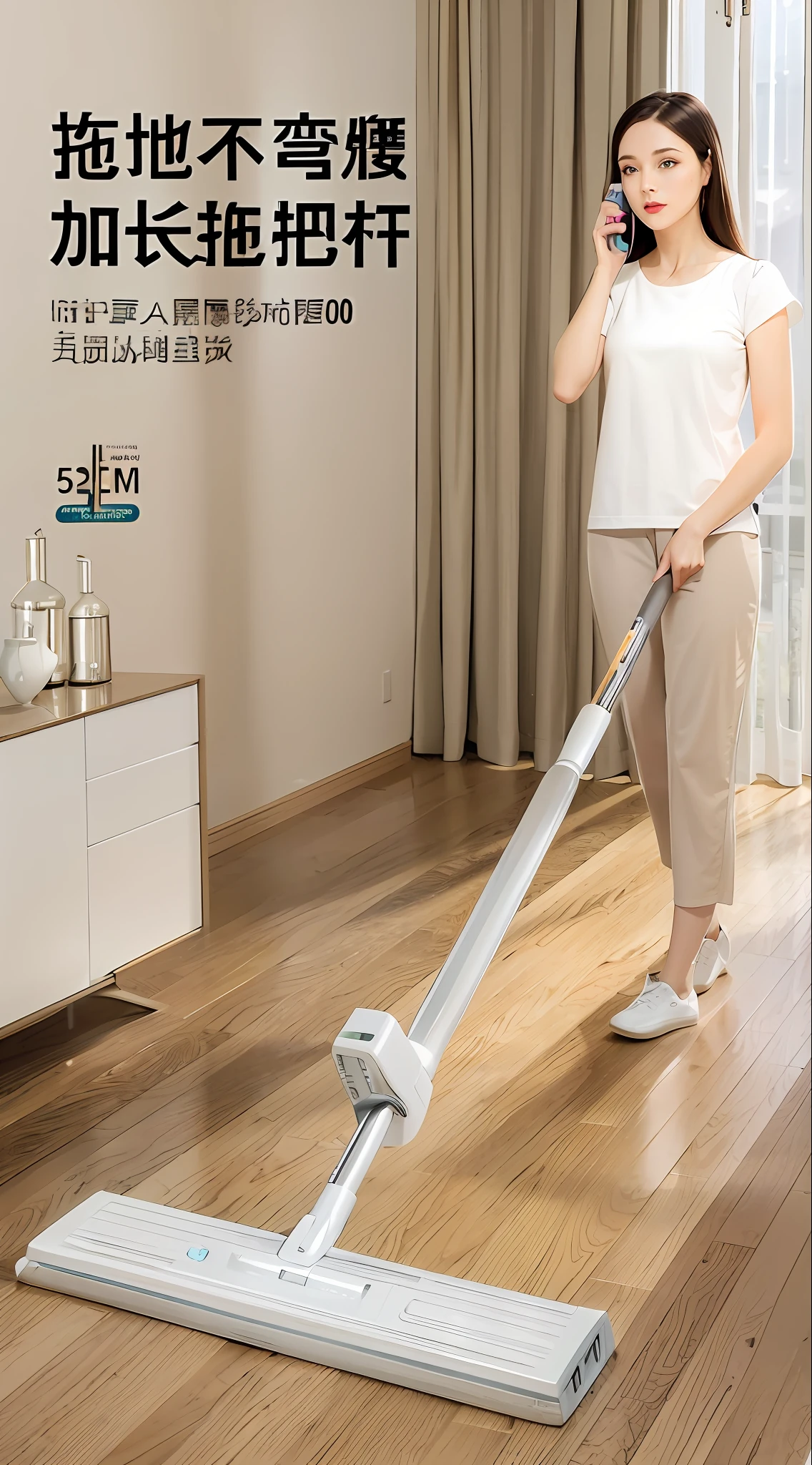 woman using a vacuum to clean a hardwood floor in a living room, 3 meters, vacuum, 8 0 0 mm, 2 meters, 90mm, 9 0 mm, 6 0 0 mm, 600mm, 4 0 0 mm, eora, slim, cai xukun, 85mm, 8 5 mm, 85 mm, smooth streamline