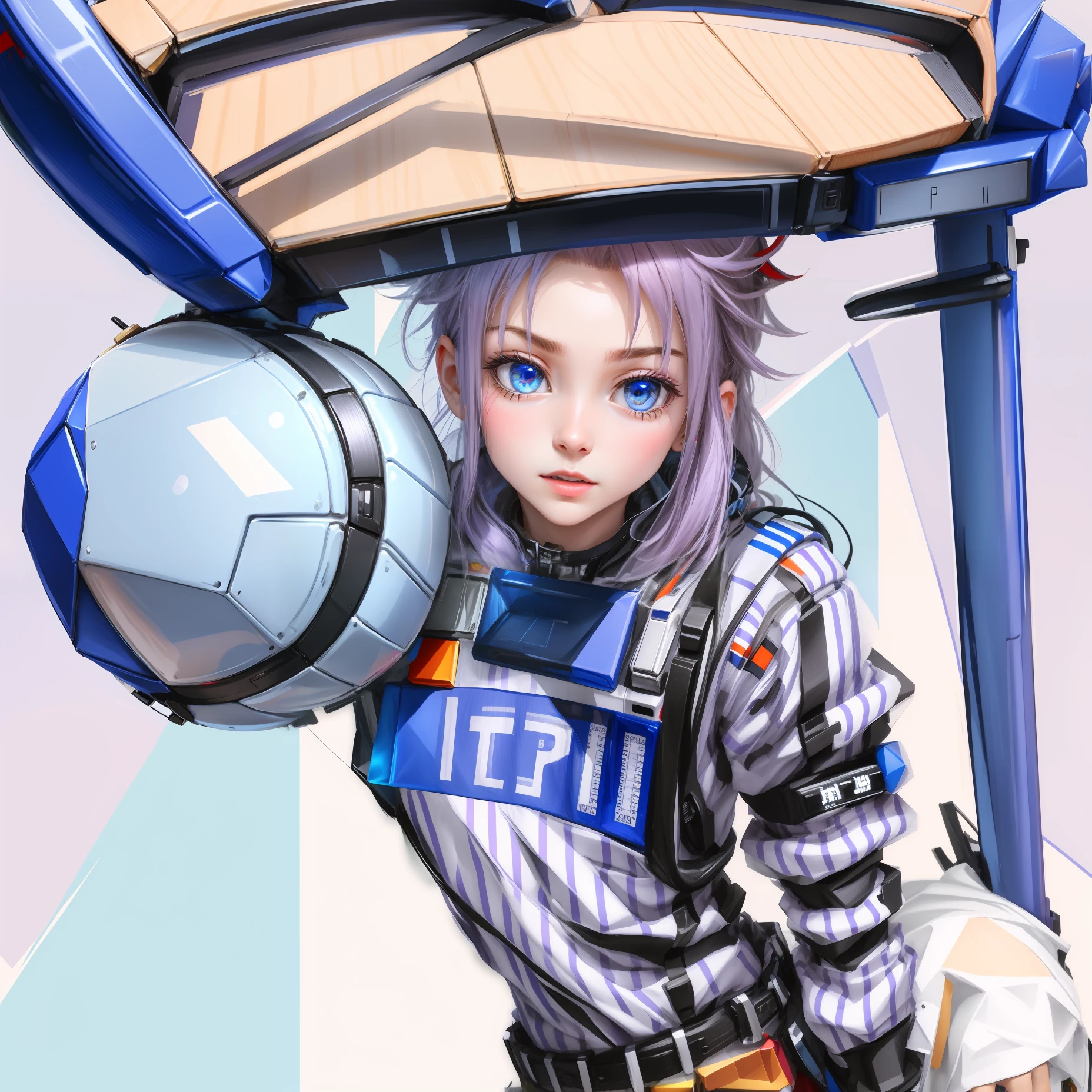 Rubik's Cube, Future Technology, Third Order, Blue, Red Stripe