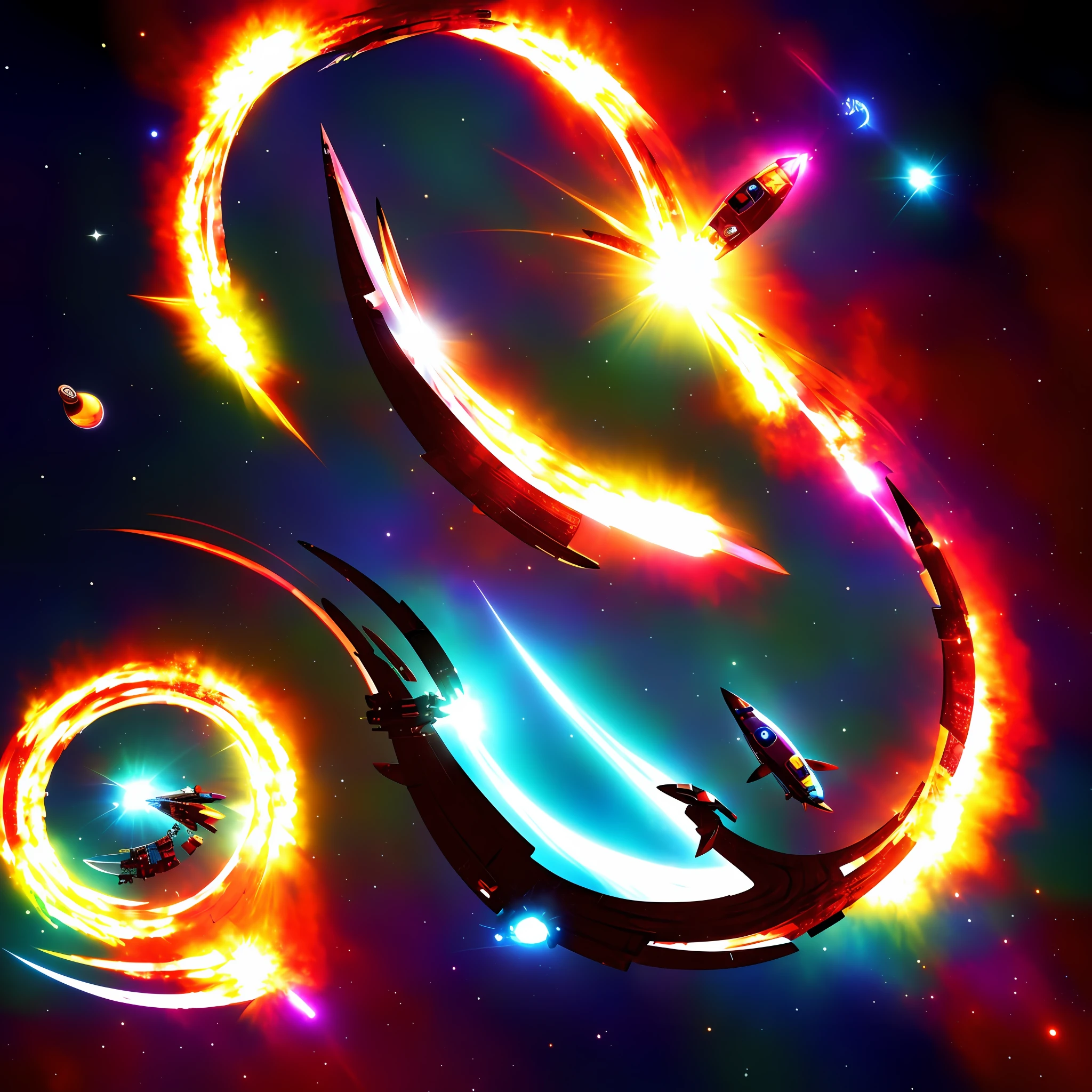 FTL tech, space ship, worm hole
