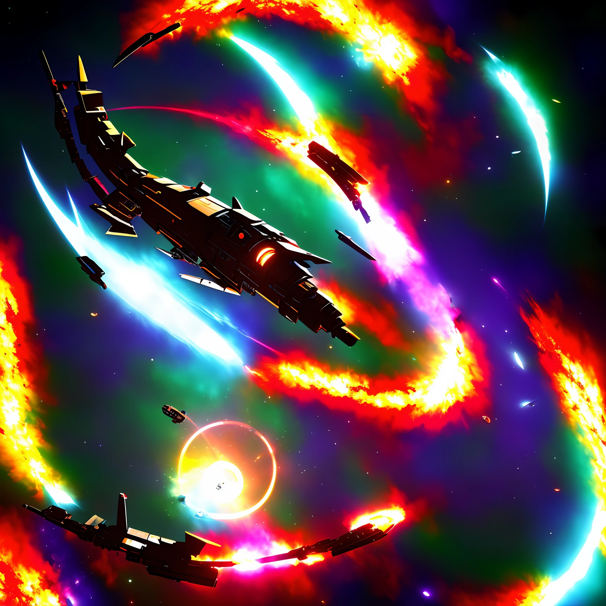 FTL tech, space ship, worm hole