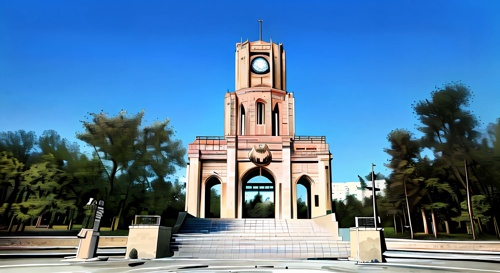 There is a clock tower on campus, clock tower, bell tower, IU, monument, shot with Sony A7R camera, university, preserving history, shot with Sony Alpha 9, riverside, giant clock, view from front, front view, front view dramatic, medium view from the front