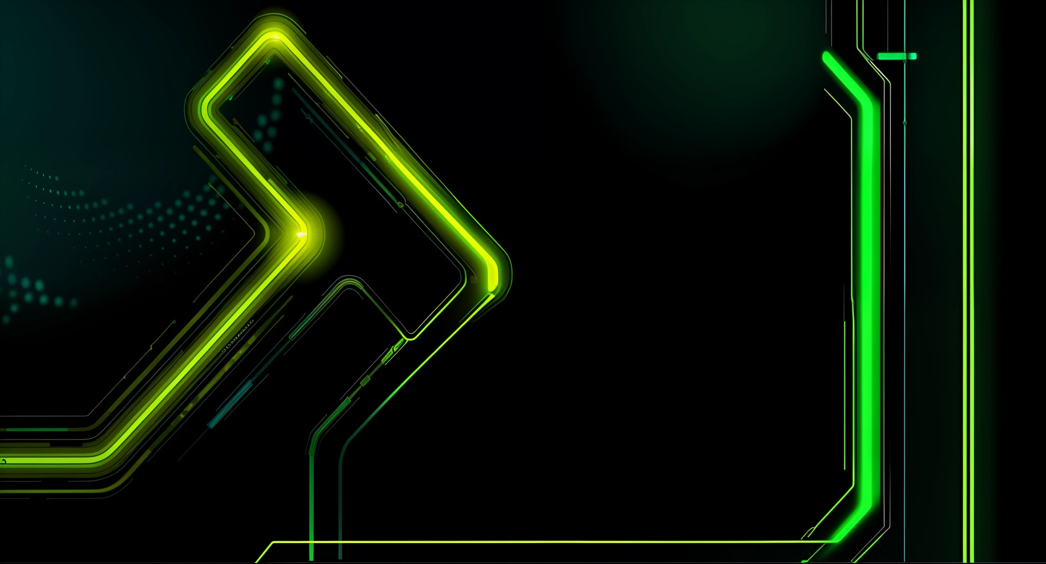 a green and black background with a glowing arrow, cyber background, glowing lines, abstract tech, neon glowing lines, neon lines, green lines, neon wires, intricate neon circuit pattern, glowing - thin - wires, cyber neon lightings, green matrix light, glowing green lights, glowing wires, technological lights, illuminated neon lines, abstract neon shapes, green neon