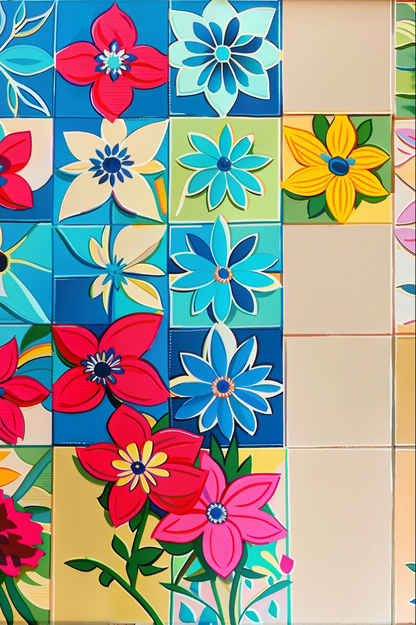 Tile Flower Asia
