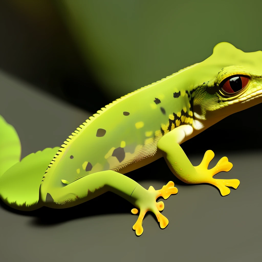 Gecko with a broken tail