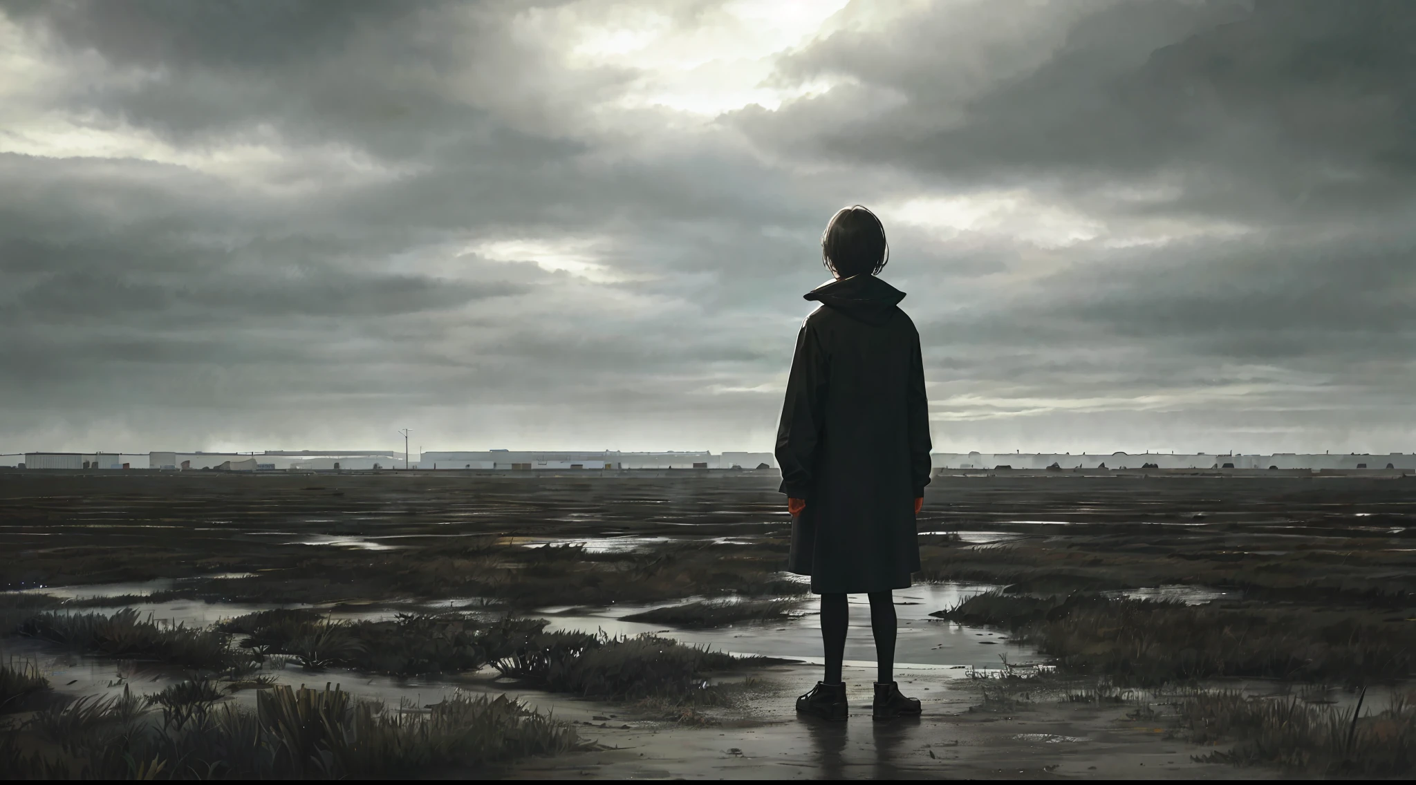 Gloomy sky,Repressed,depression,Pitch black,Dark cloud,atmospheric perspective