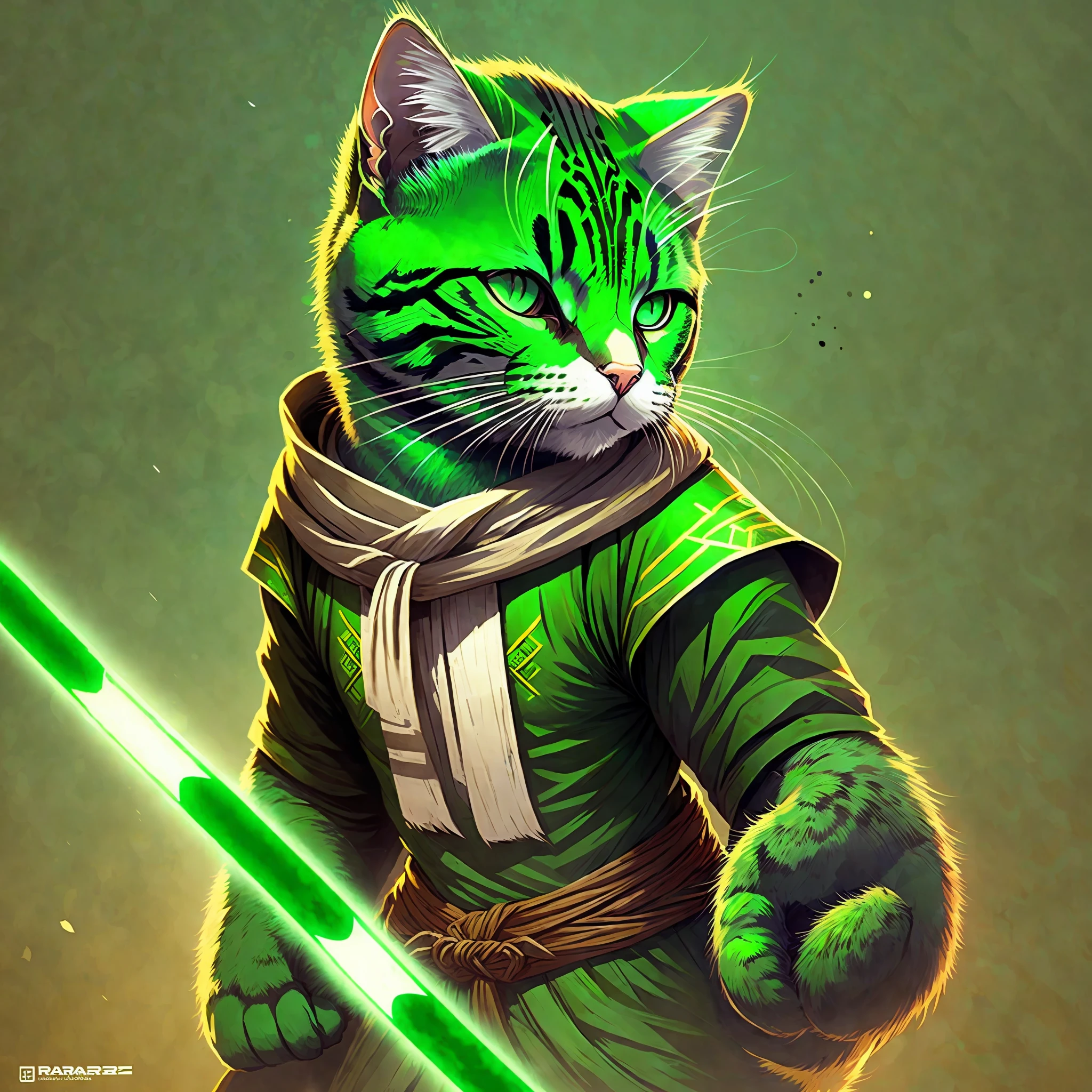 green cat warrior jedi --auto --s2