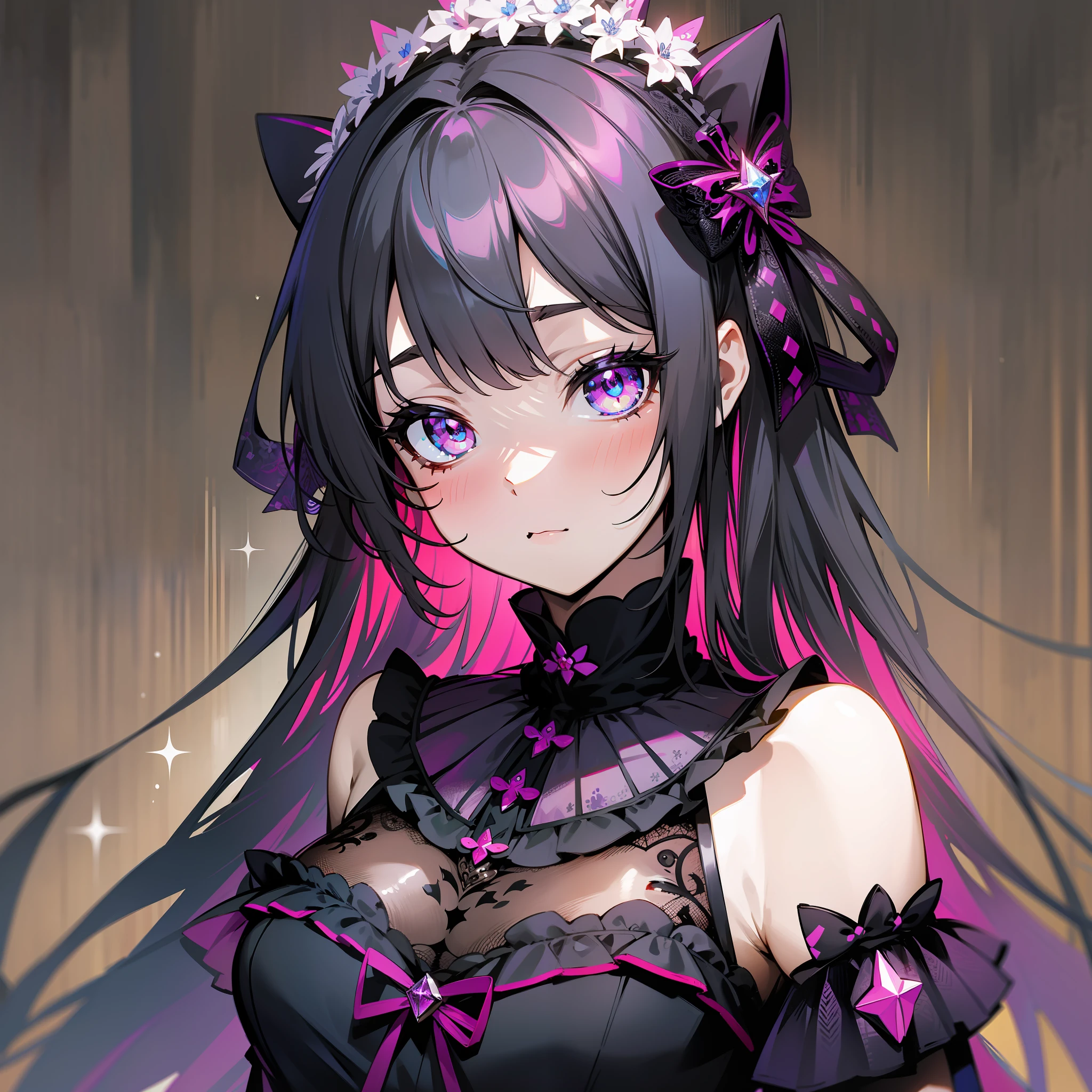 解像度は正方形(1:1)kawaii、gothic decoration、symbolic、 conspicuous、glittedoll 、1boy