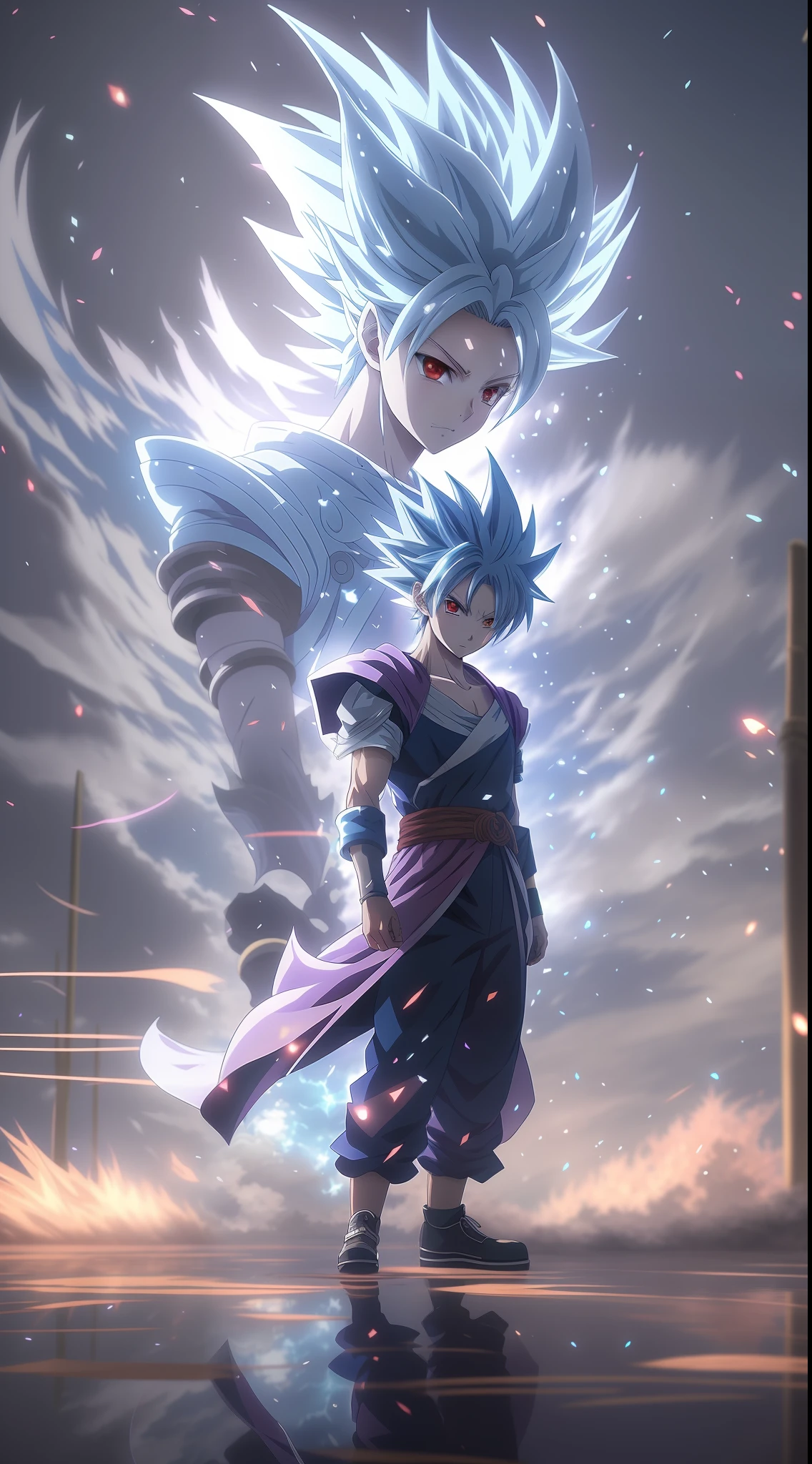 Spell Return Battle, Gojo Goku, Gojo Goku, Gojo Goku, Gojo Goku standing in puddle with anime characters in blue and white costumes, Badass anime 8 k, anime epic artwork, super instinctive, epic 8 k hd anime footage, 4k anime wallpaper, anime style 4 k, 4k manga wallpaper, premium digital anime art, anime art wallpaper 8 k, anime art wallpaper 4k, anime art wallpaper 4k, anime wallpaper 4 k