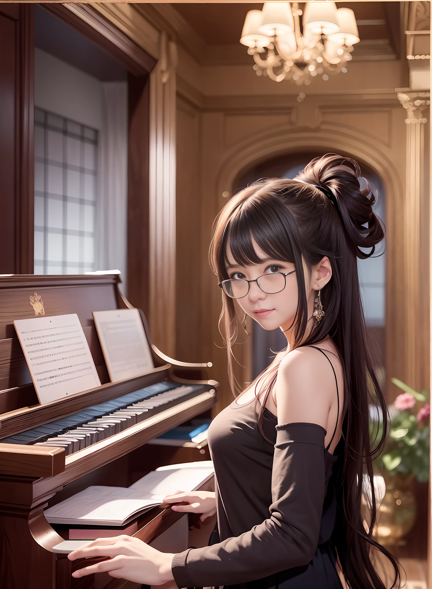 There is a woman playing with her phone in the room, Belle Delphine, a real-life anime girl, Range Murata and ArtGerm, Makoto Shinkai and ArtGerm, attractive anime girls, seductive anime girls, Tokuami Kojima, Masayoshi Suto and Artgerm, Yoshitomo Nara